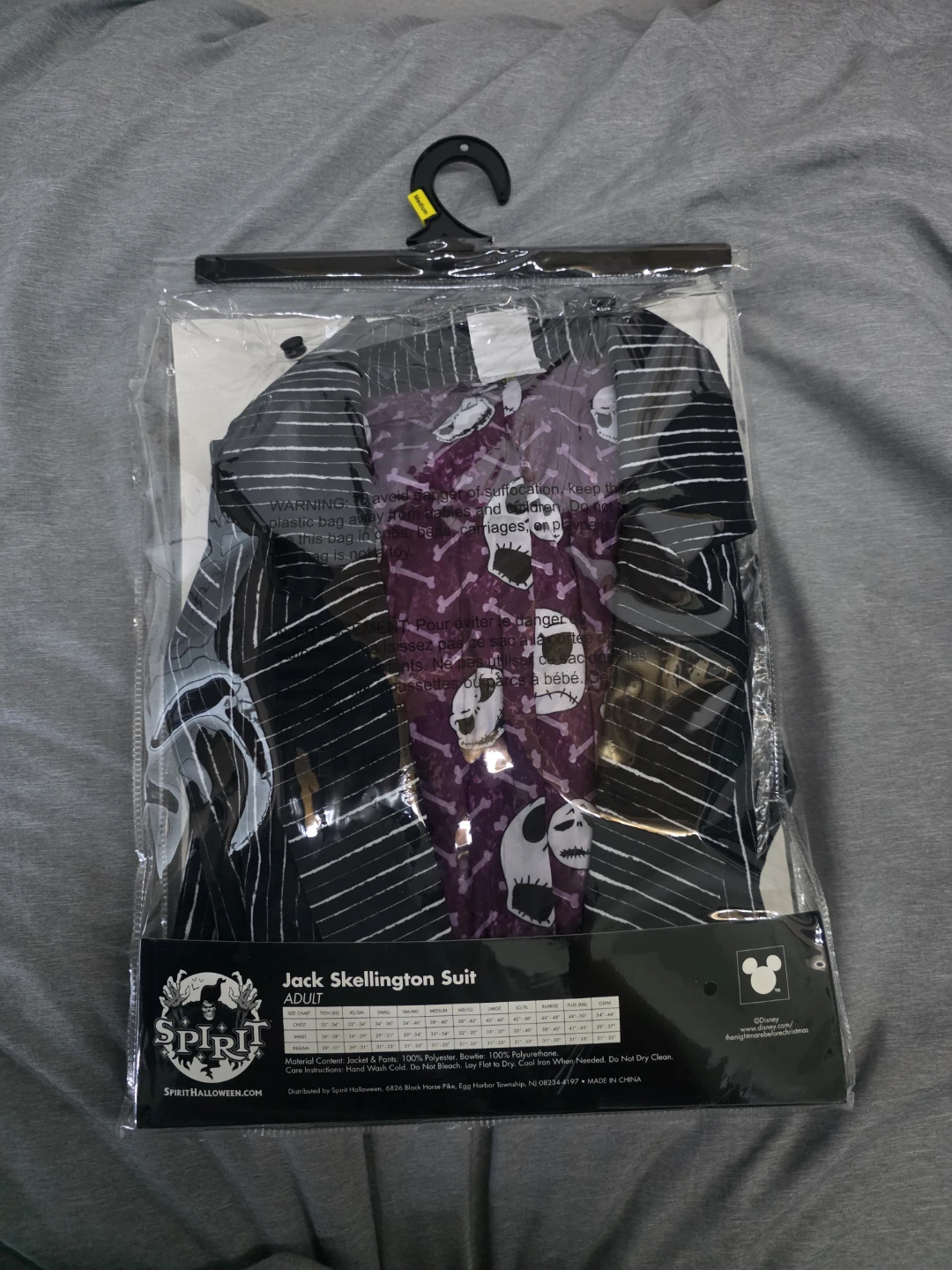 Spirit Halloween Jack Skellington Adult Costume Medium - photo 2