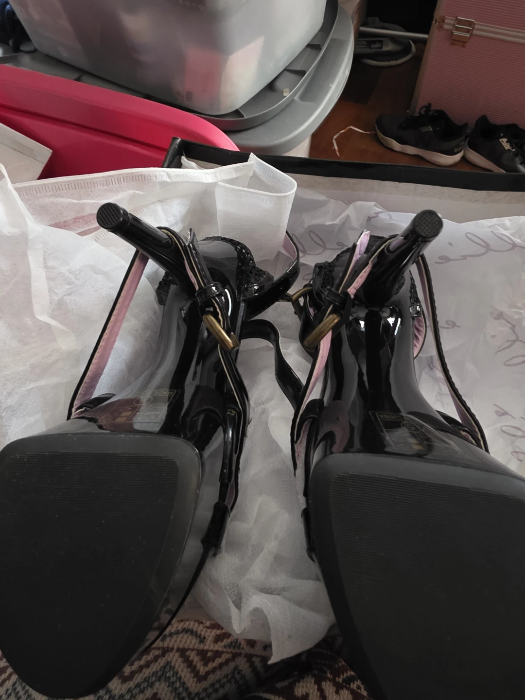 6-inch Double Ankle Strap Platform Heels - photo 2