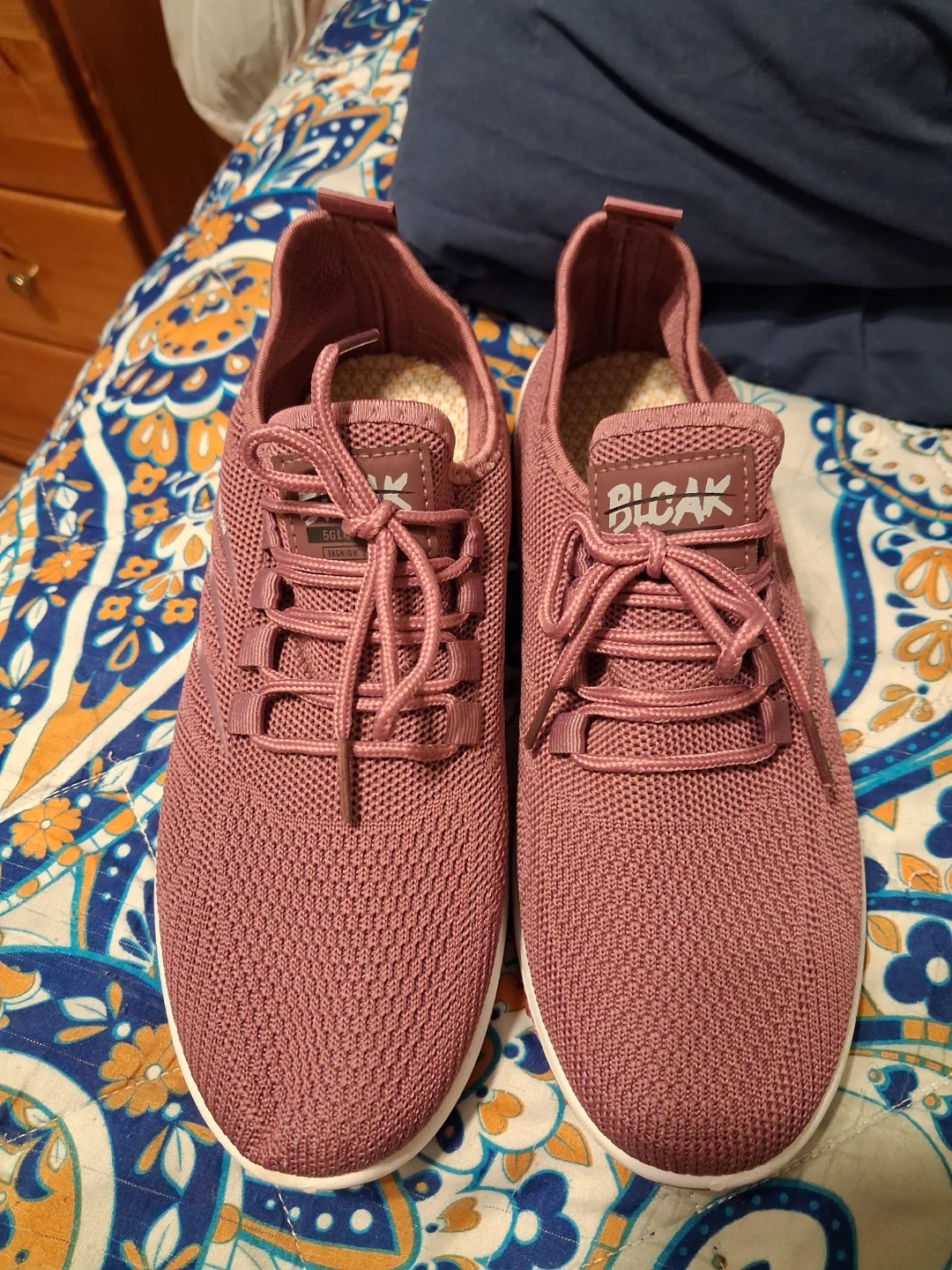 Bloak Mauve Knit Sneakers