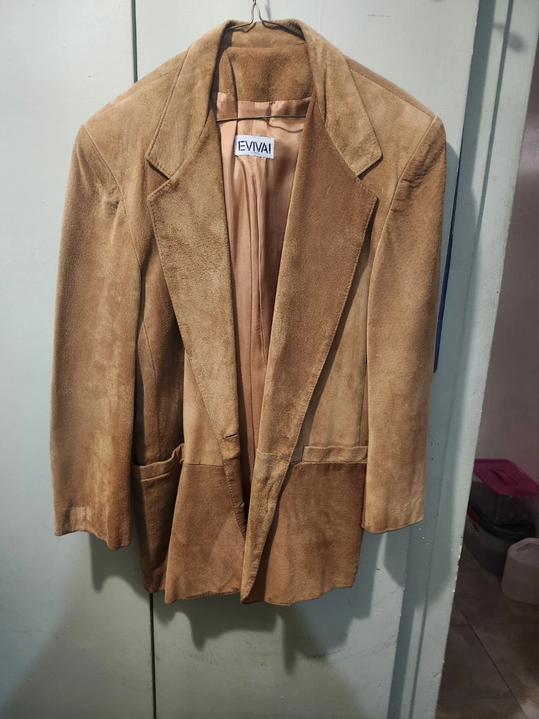 Eviva! Vintage Tan Suede Blazer