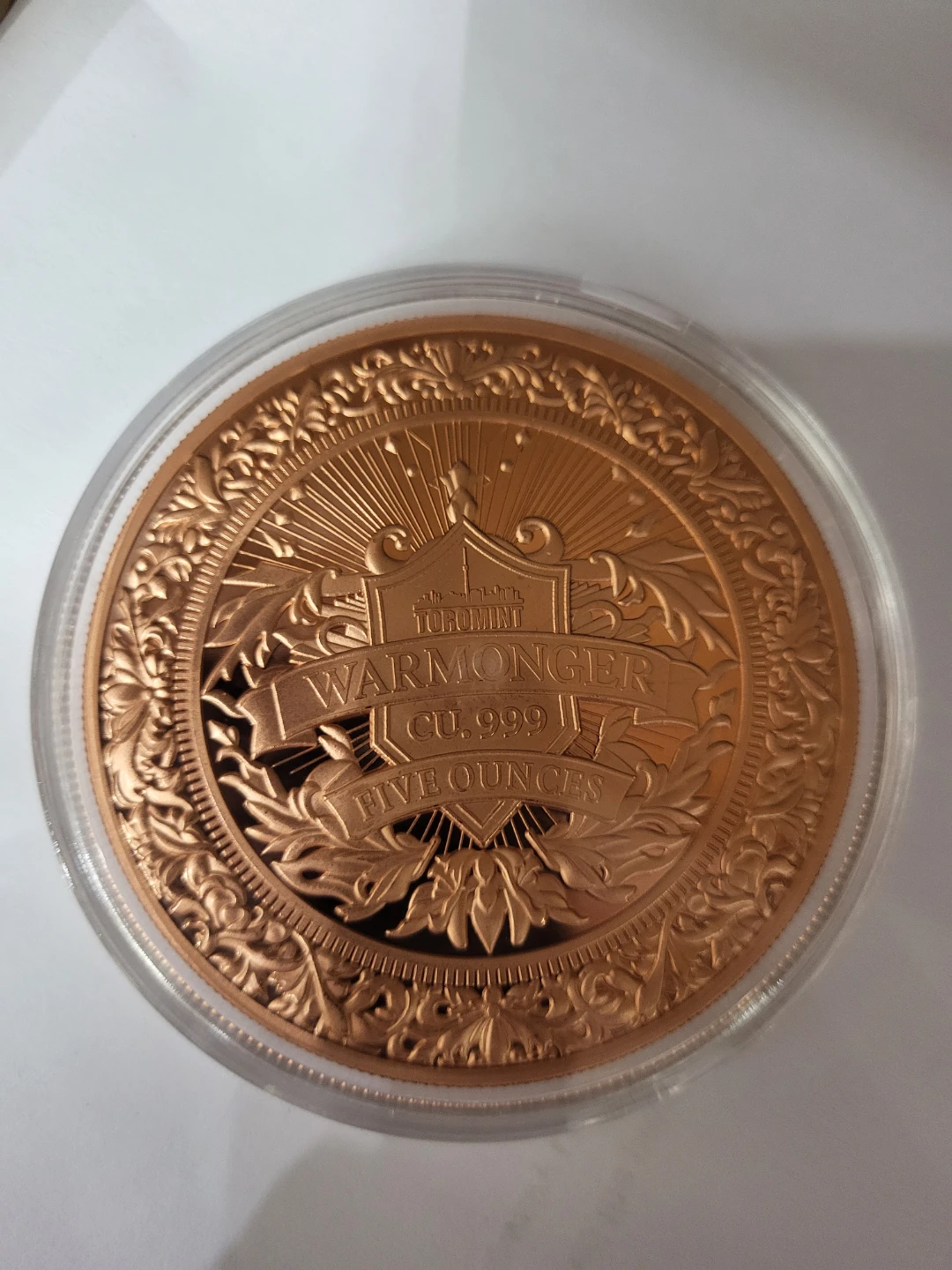 Toromint Warmonger 5oz Copper Round - photo 2