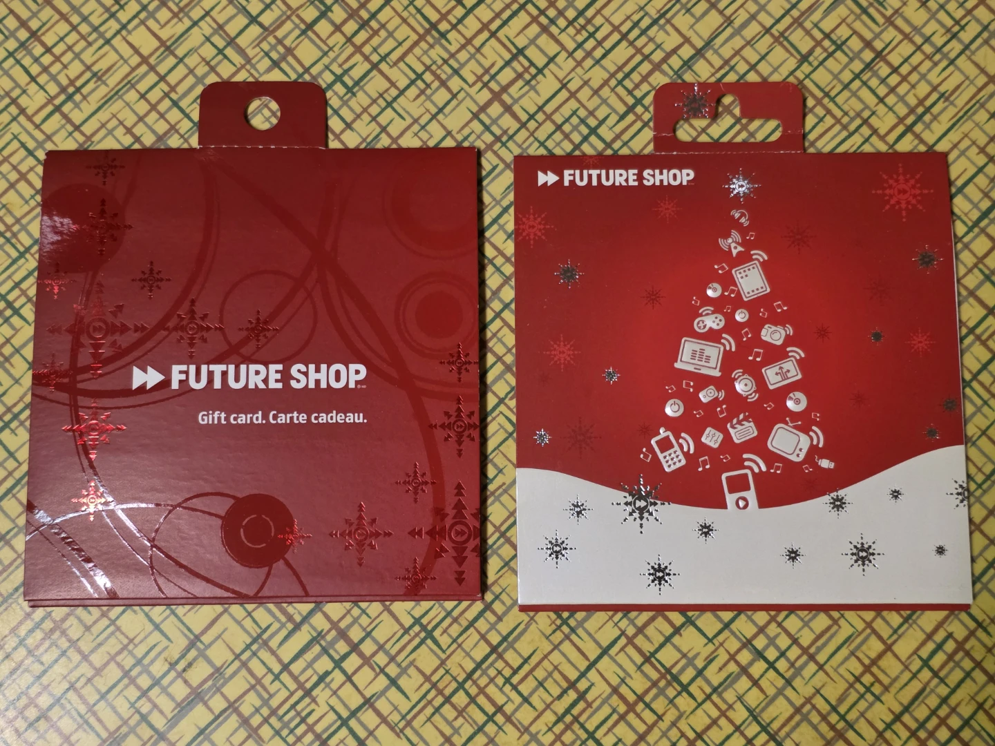 Two Future Shop Gift Card Holders
