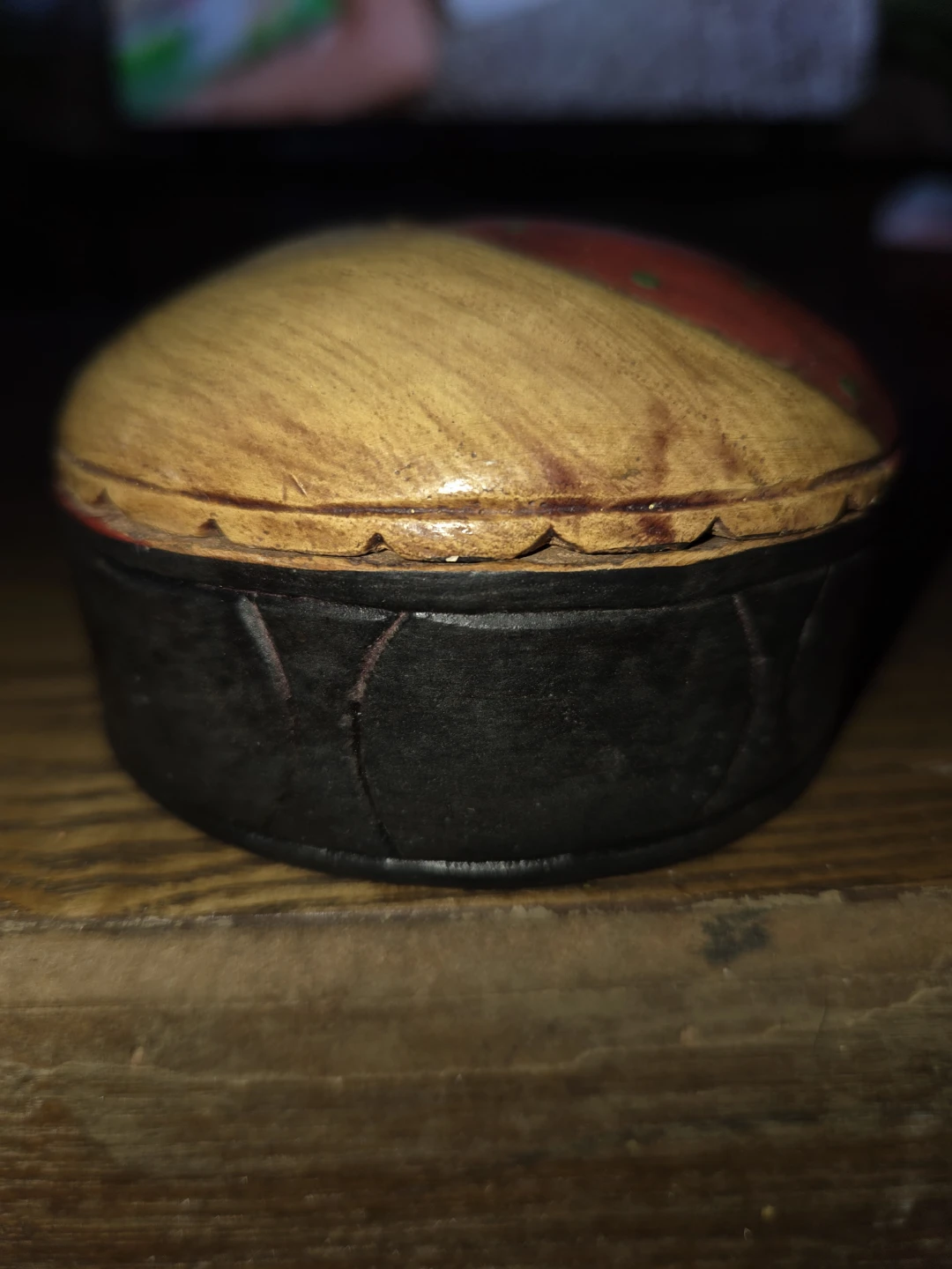 Decorative Hand-Painted Wooden Trinket Box - photo 4