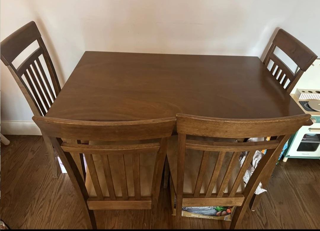Like new Wooden Dining Table and Chairs Set  delivery availabe - photo 5
