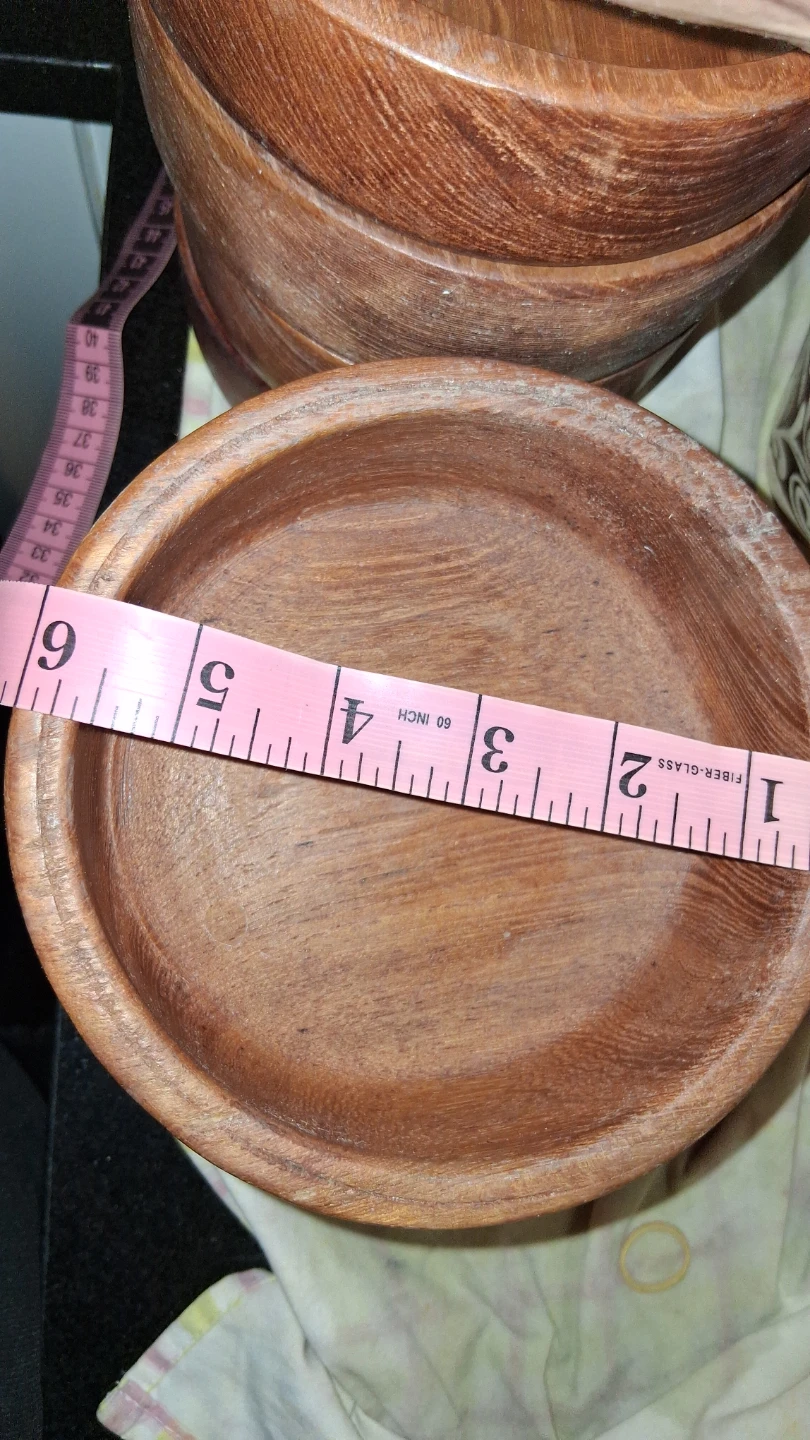 Vintage teak salad bowl set - photo 3