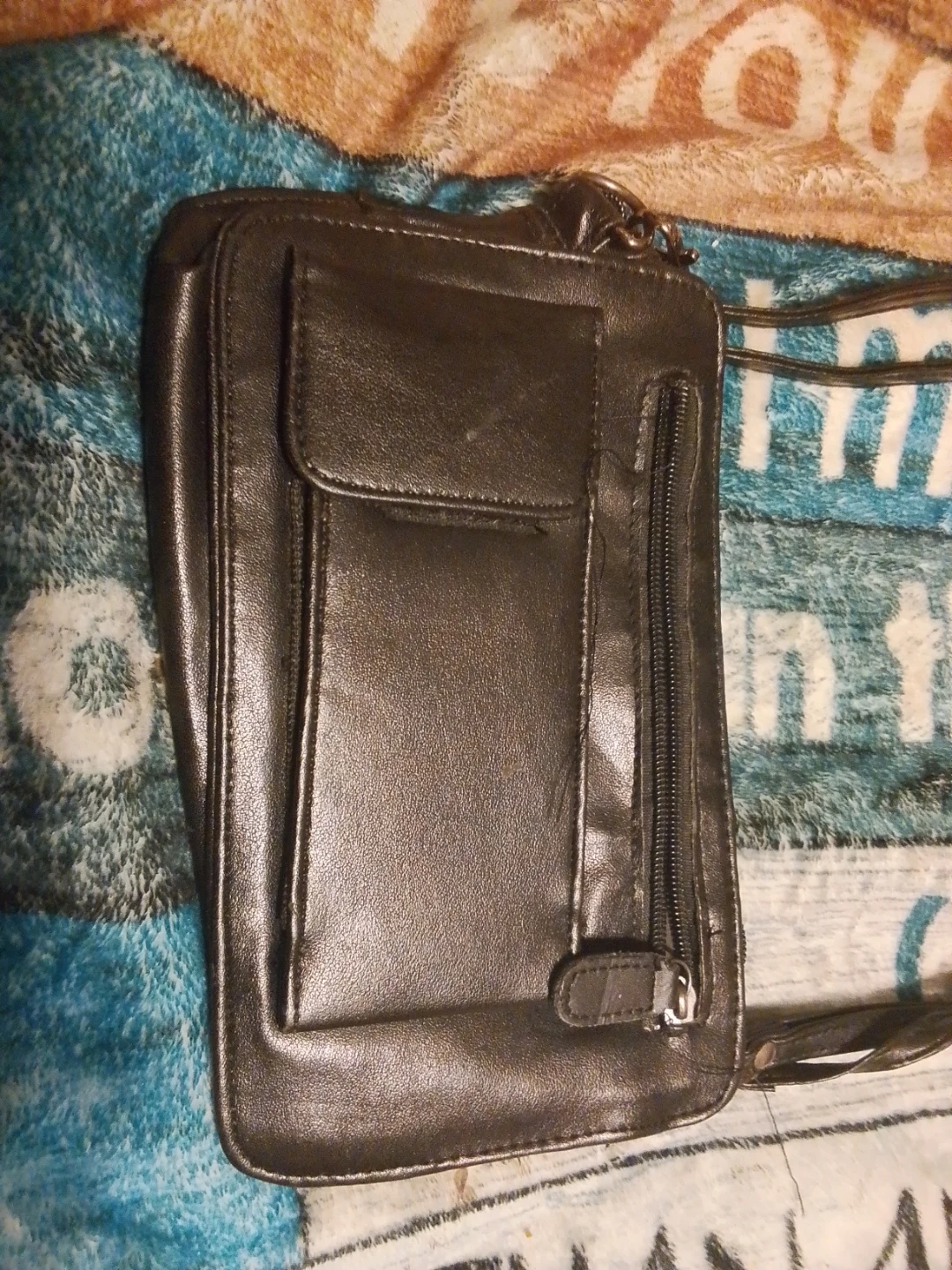 Black Crossbody Wallet Purse