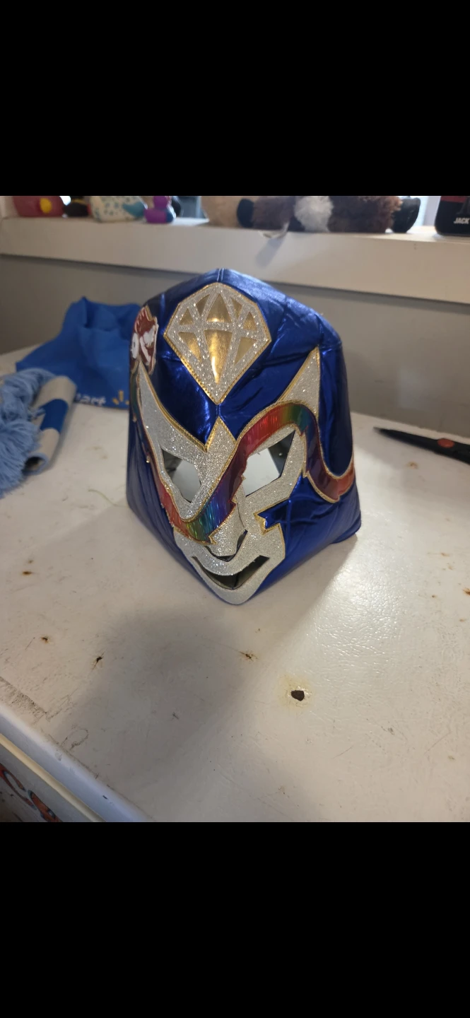 Blue Luchador Wrestling Mask