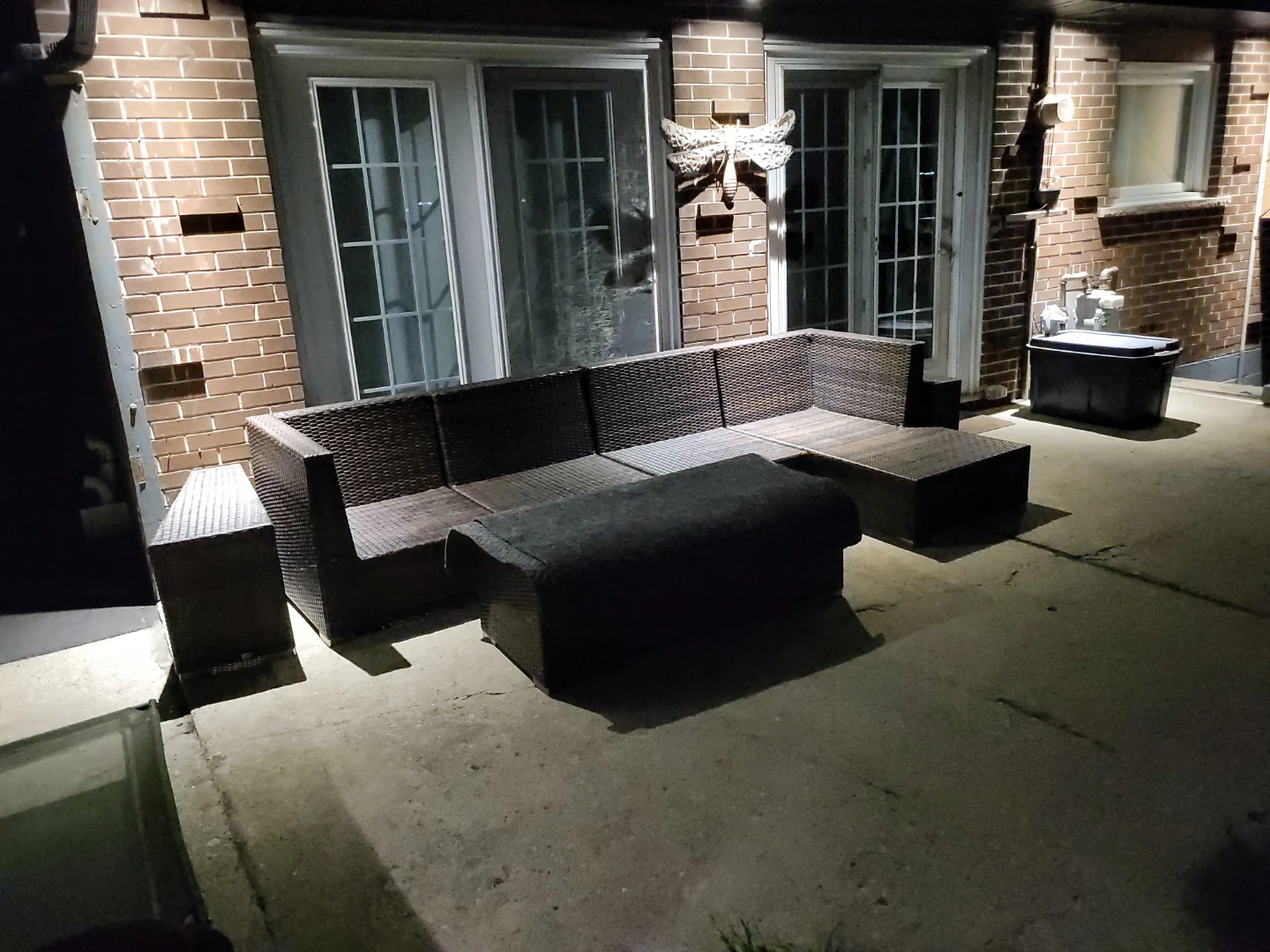 Wicker Outdoor Sectional Sofa with Coffee Table - photo 3