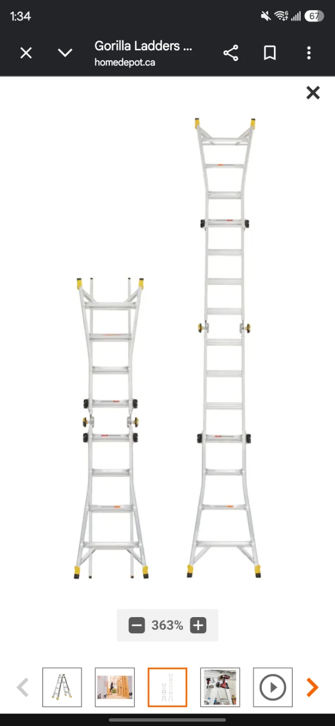 Gorilla 18ft Ladder (Today Only) - photo 3