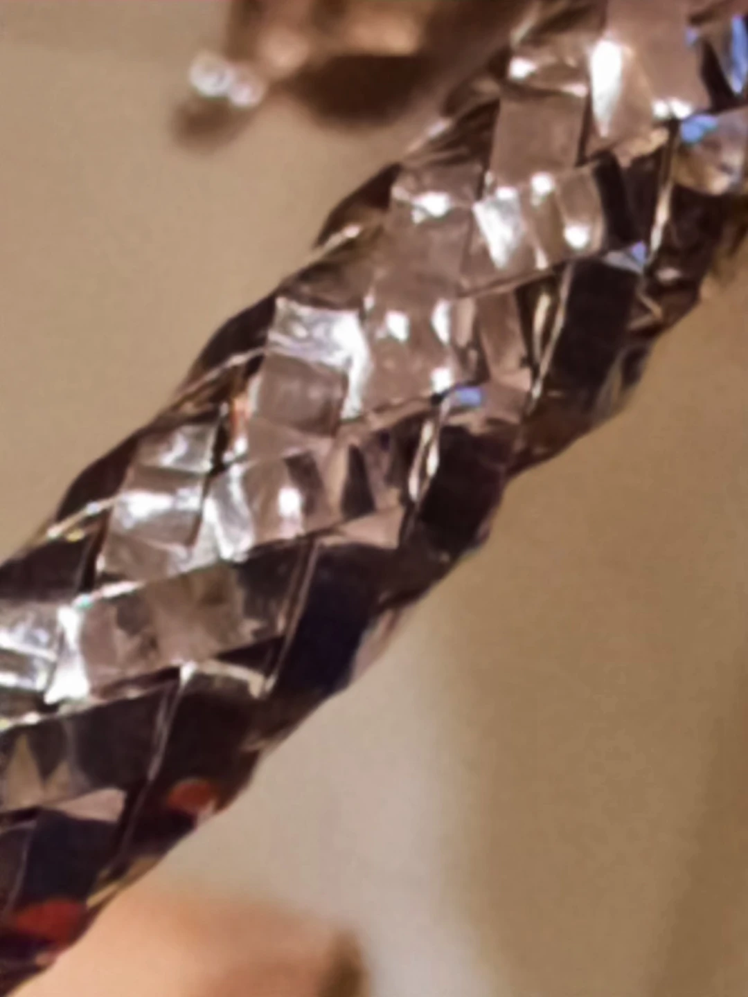 Rose Gold over Sterling Silver Braided Bracelet soft bangle - photo 3