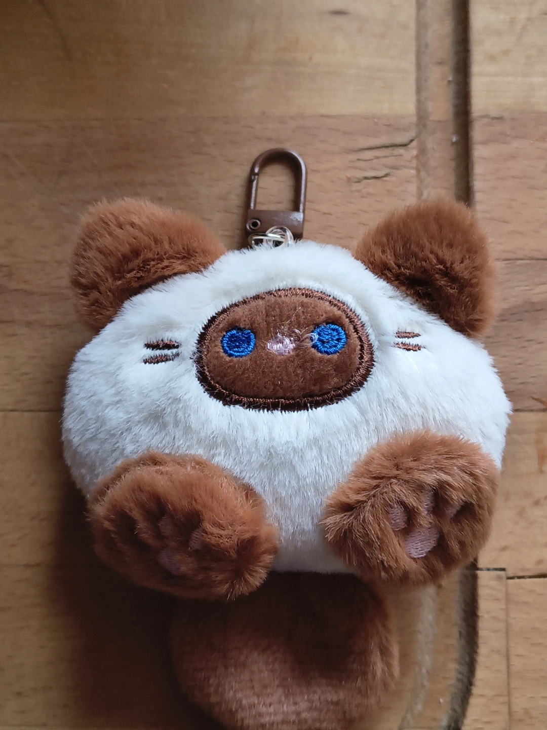 Siamese Cat Plush Keychain