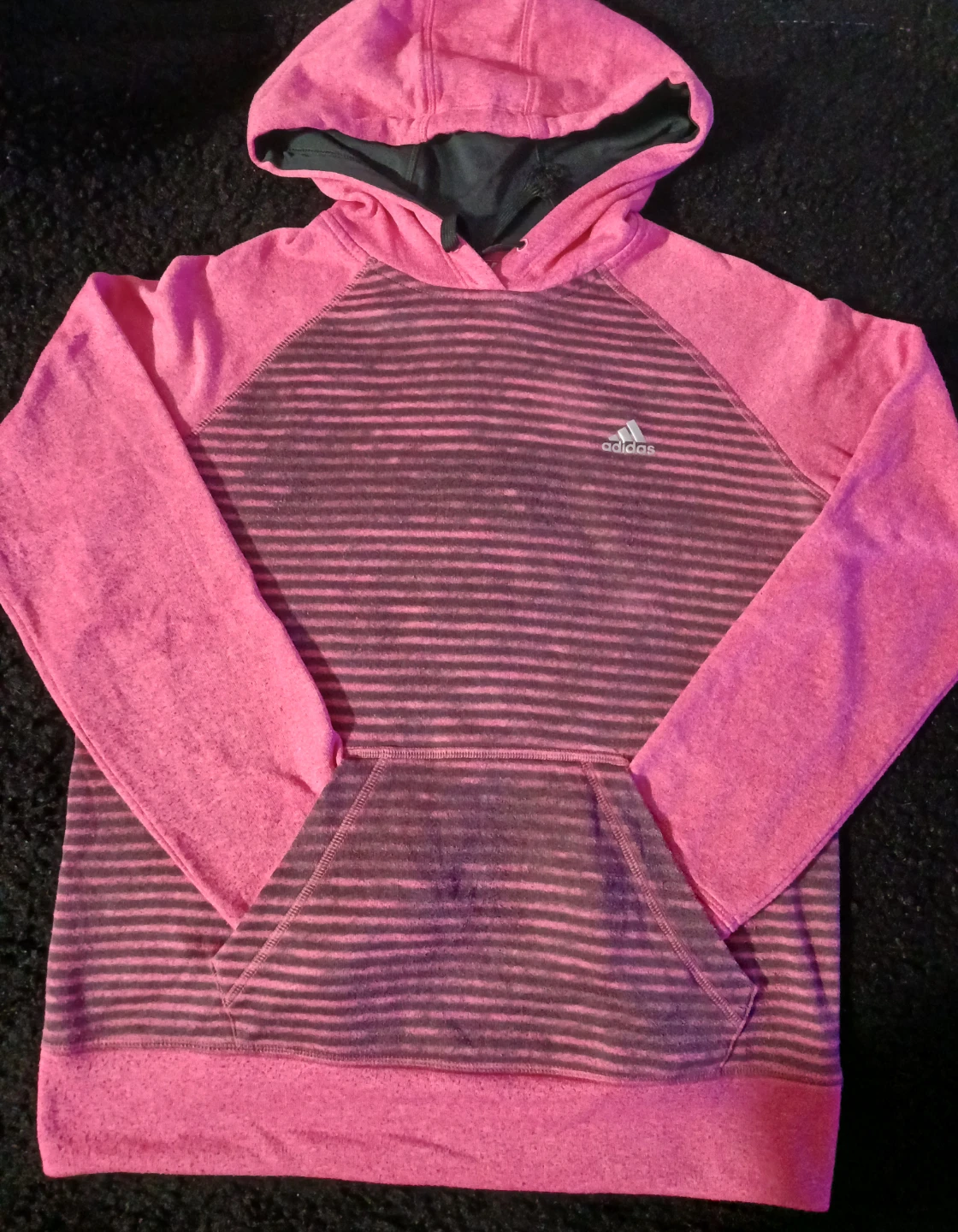 Adidas Climawarm Pink Striped Hoodie - photo 2