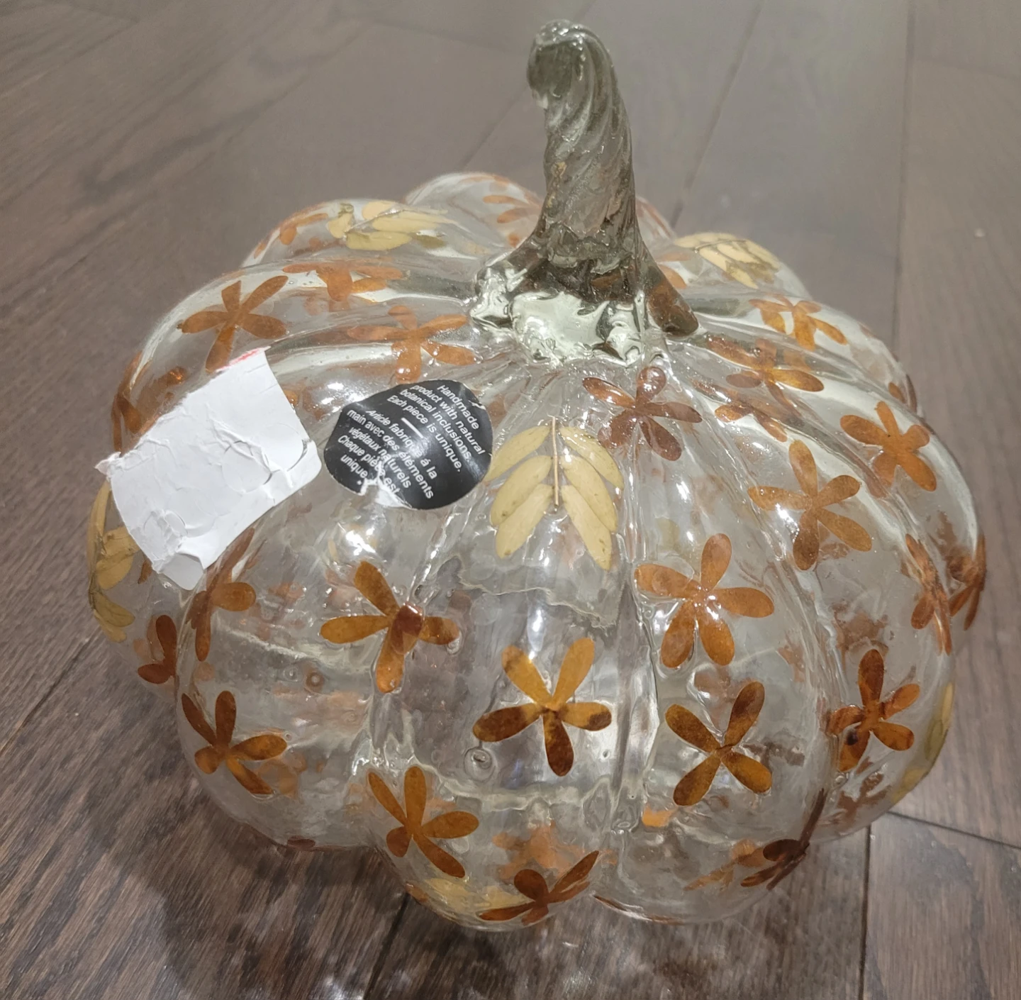 2 for $10 New Halloween wreath and glass pumpkin decor - photo 3