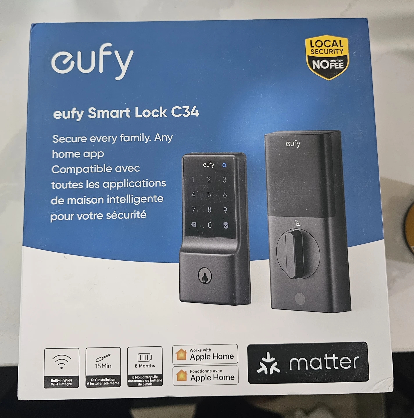 Eufy Smart Lock C34 – BRAND NEW IN BOX – $100 FIRM