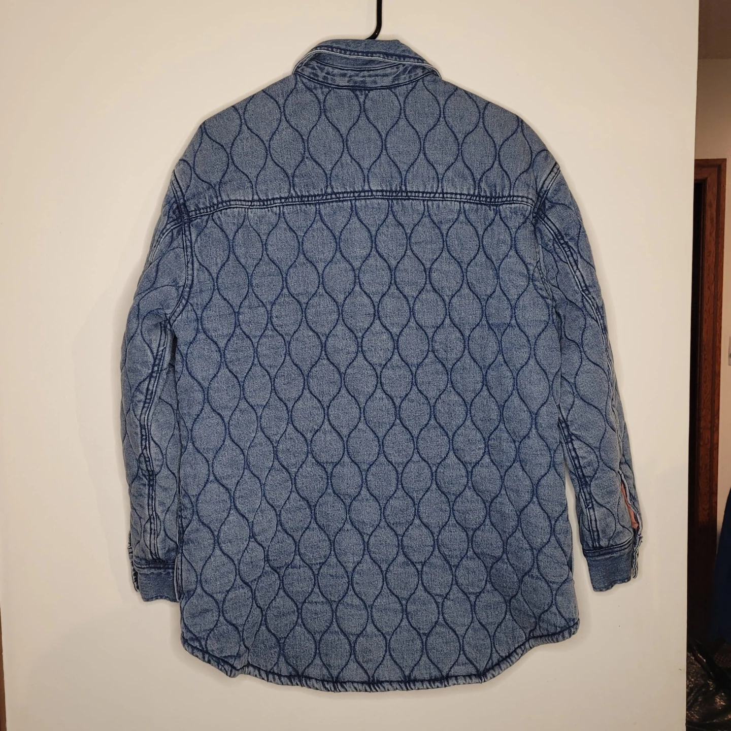 Quilted Denim Shirt Jacket - photo 3