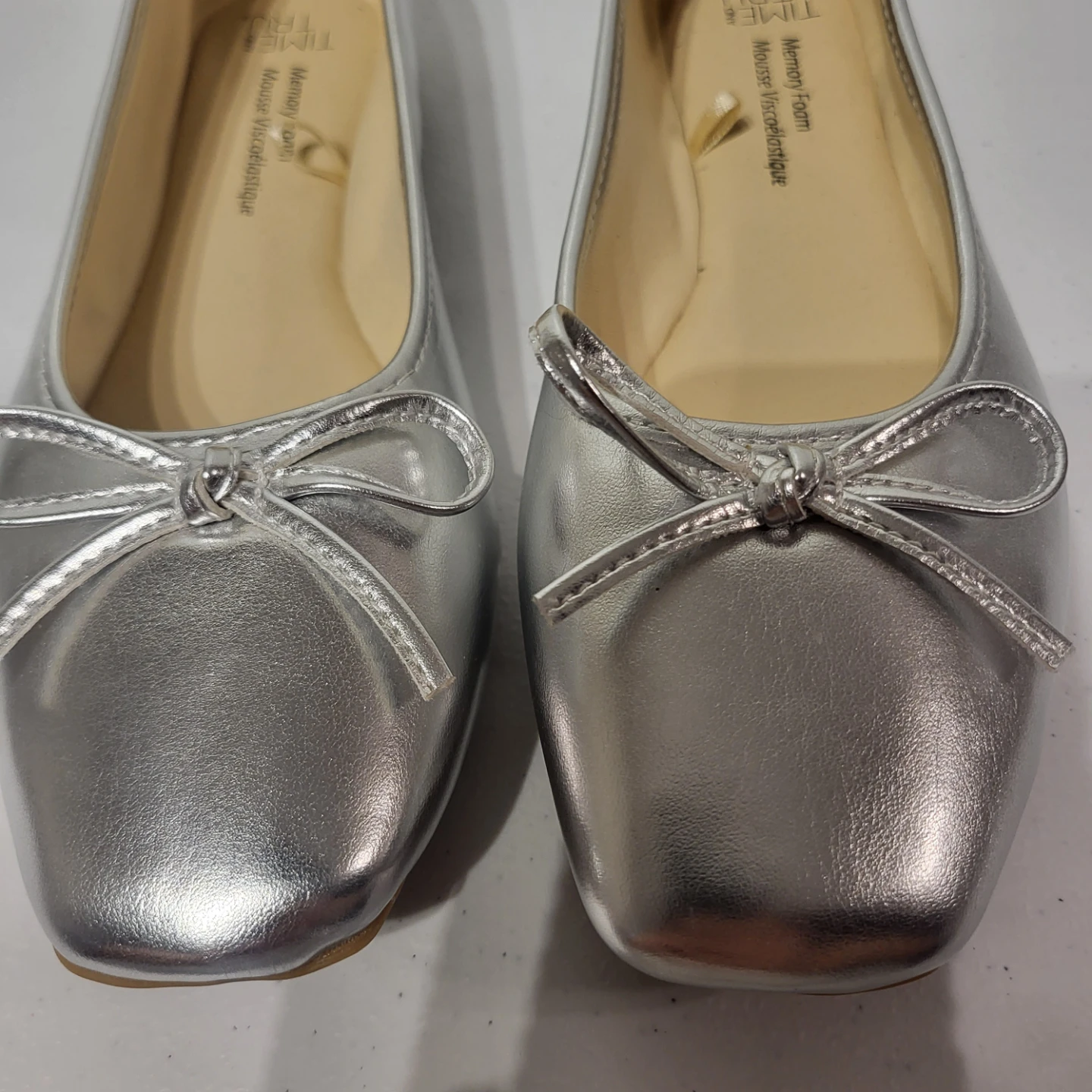 Time and Tru Silver Ballet Flats - photo 3