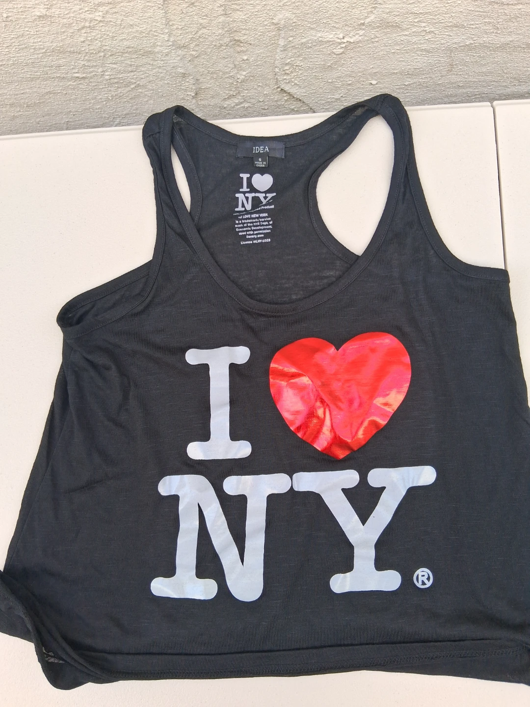 I Love NY Tank Top Black