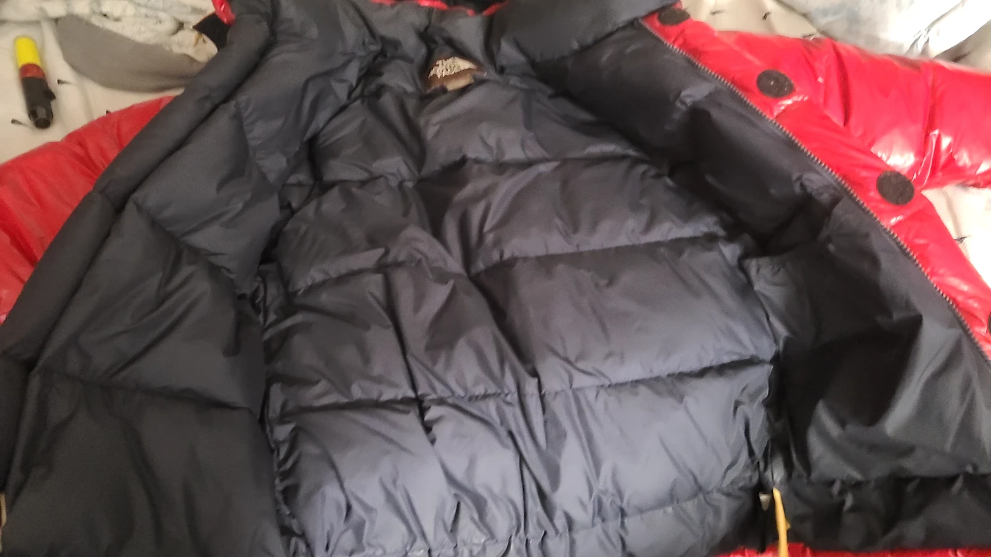 The North Face Red Puffer Jacket Unisex  male or female - photo 3