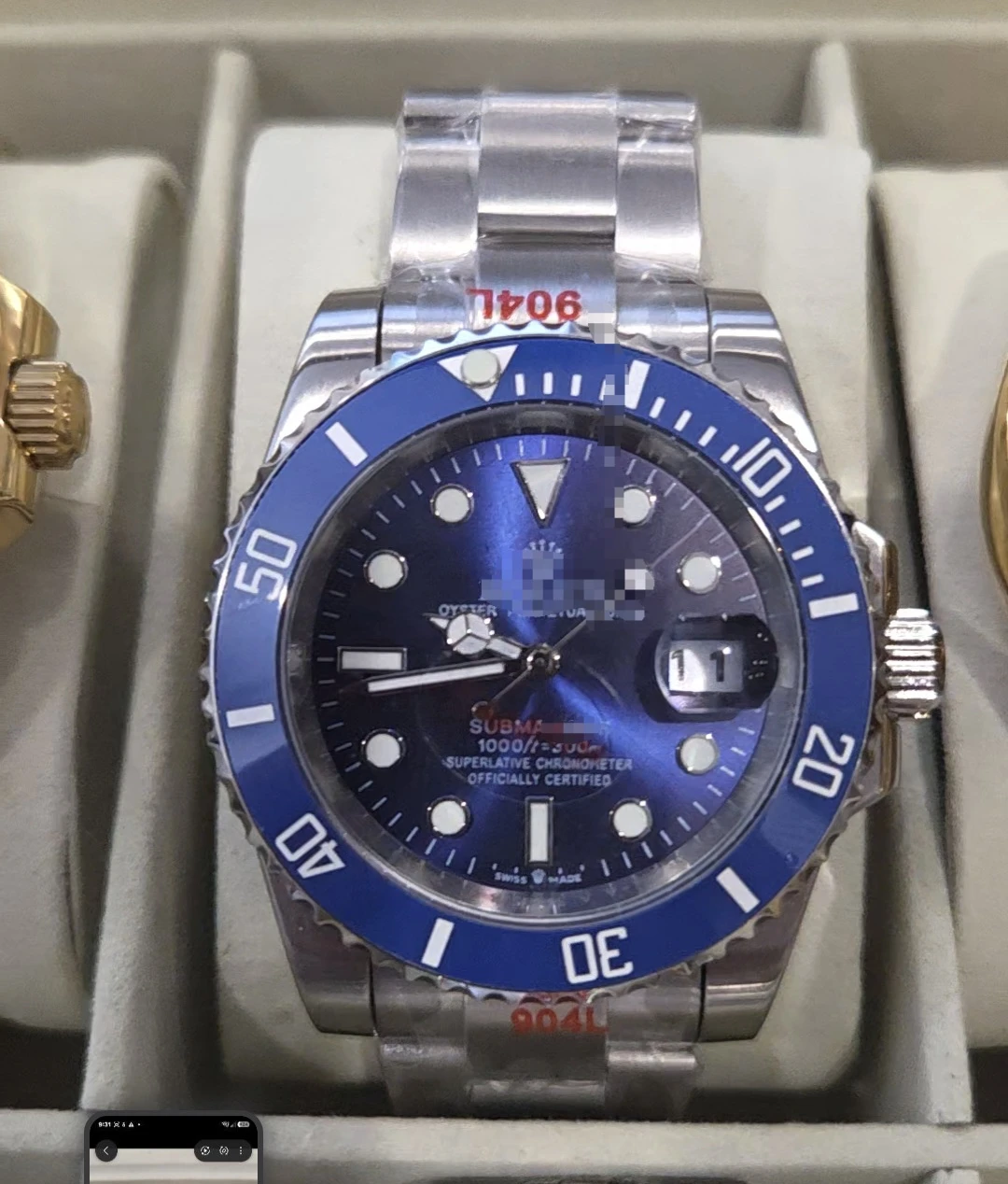 Designer luxury-style watch