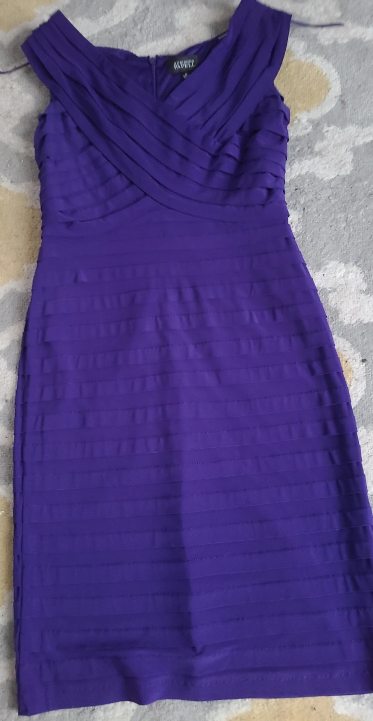 Adrianna Papell Purple Dress Size 10