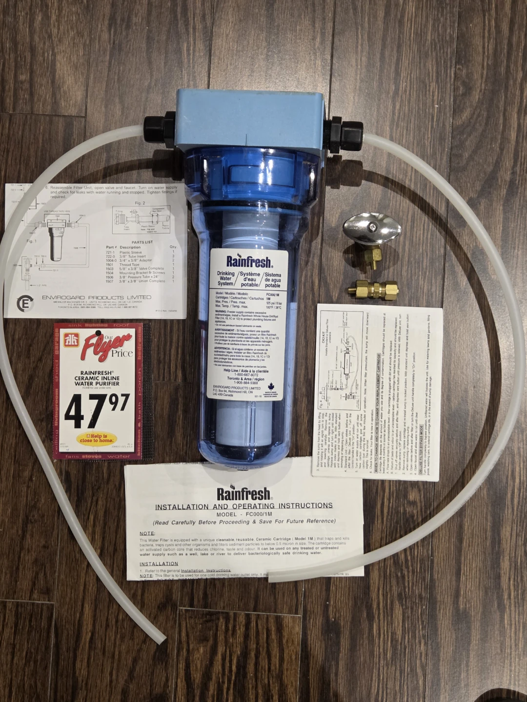 Rainfresh Undersink Water Filter FC000/1M