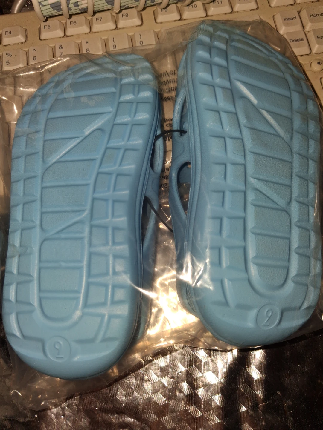 Cat & Jack Kids Blue Sun Sandals Size 2 - photo 3
