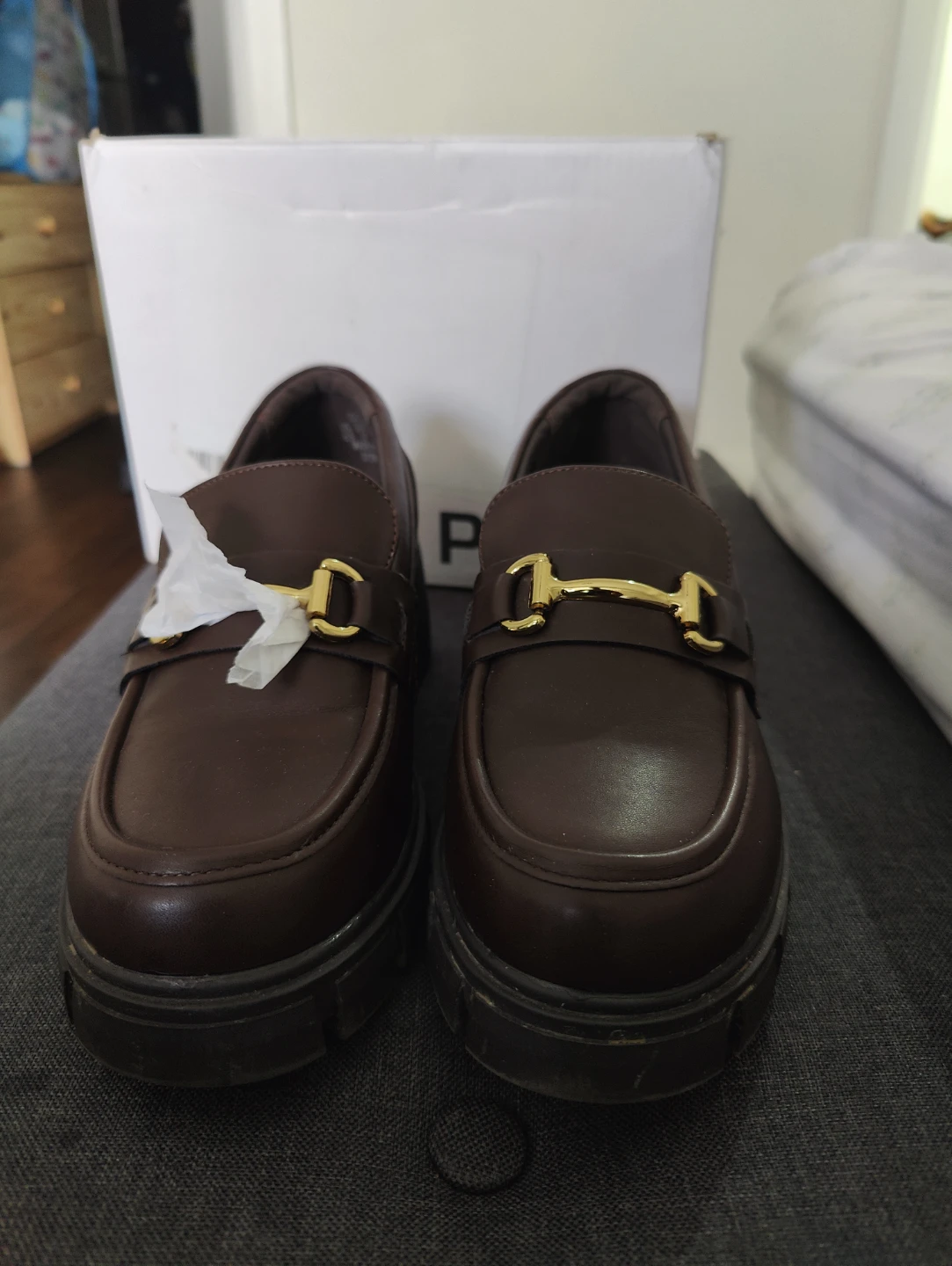 Dream Pairs Brown Loafers