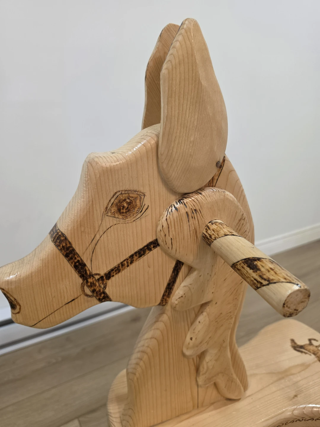 Vintage Wooden Rocking Horse Handmade - photo 3