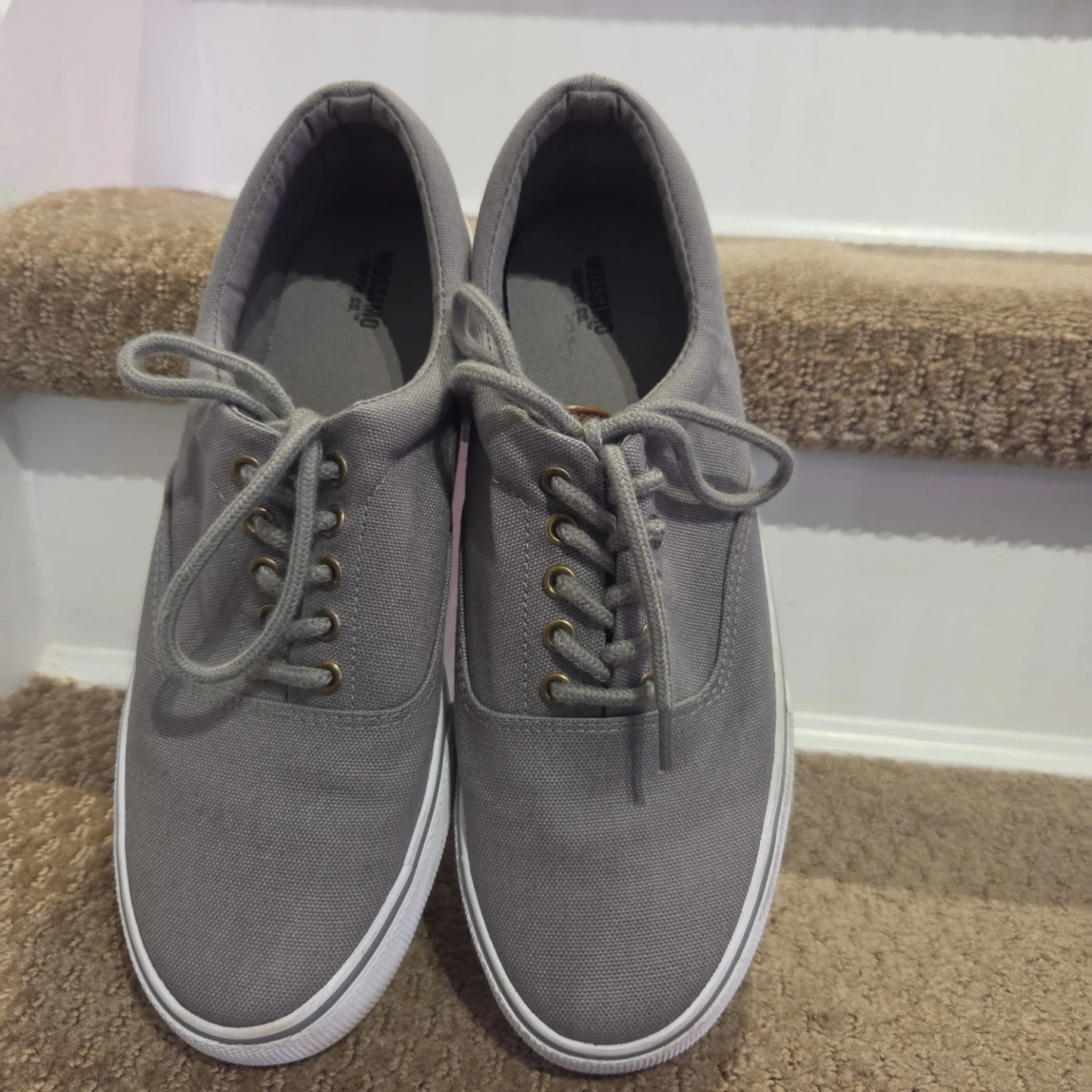 Mossimo Supply Co. Grey Canvas Sneakers - photo 3