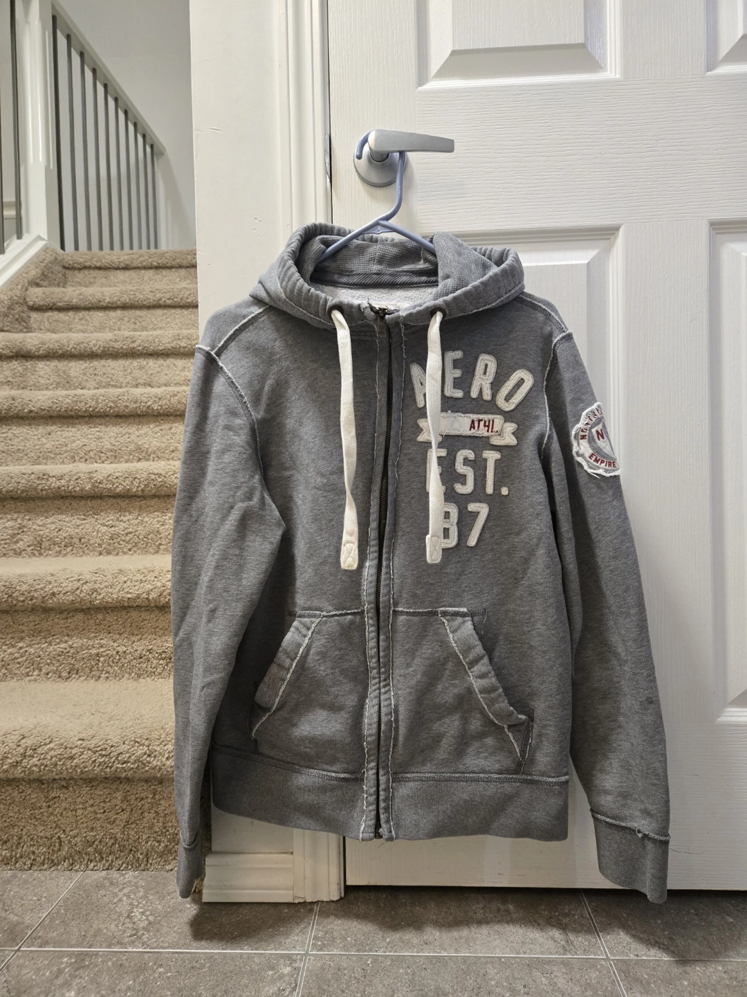 Aeropostale Full Zip Hoodie Grey