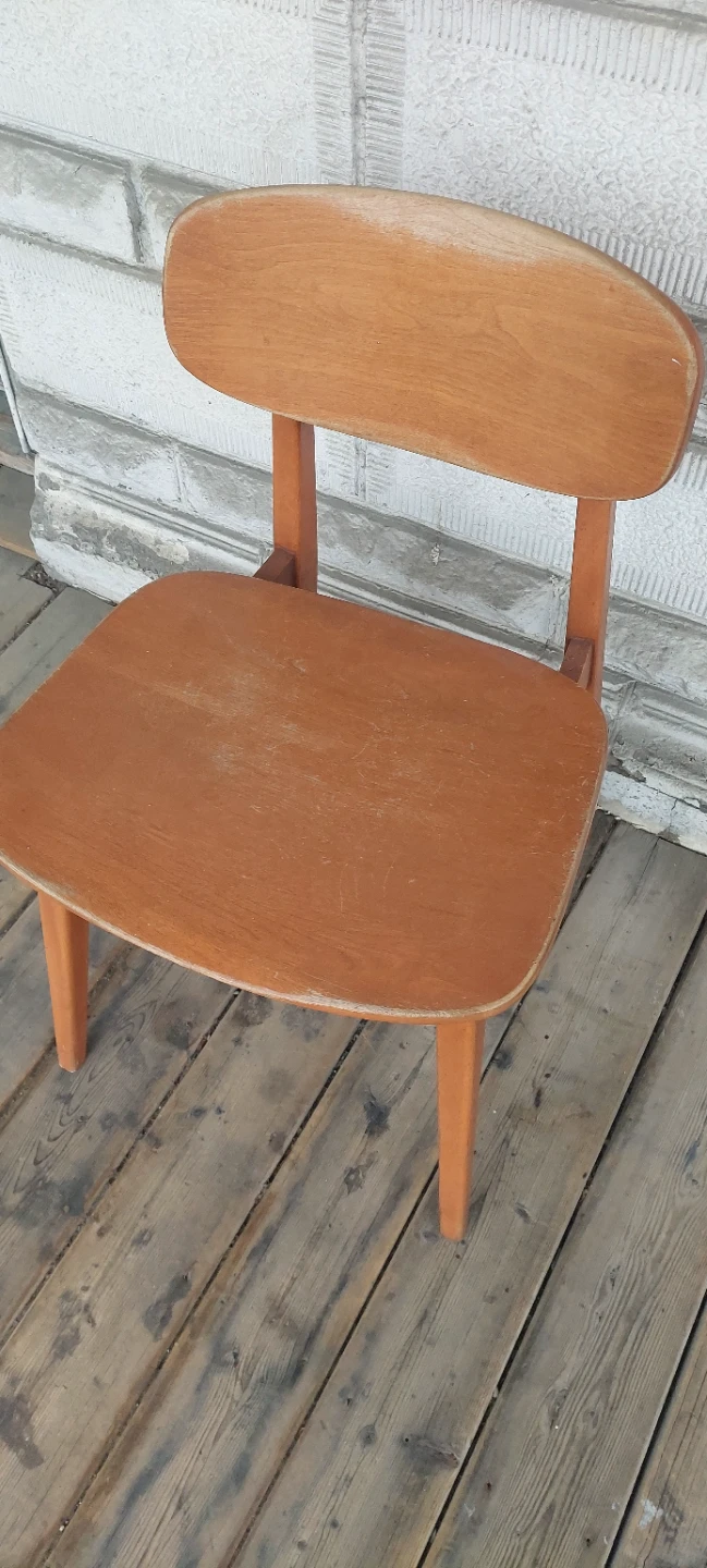Vintage Mid-Century Modern Wooden Chair - photo 5