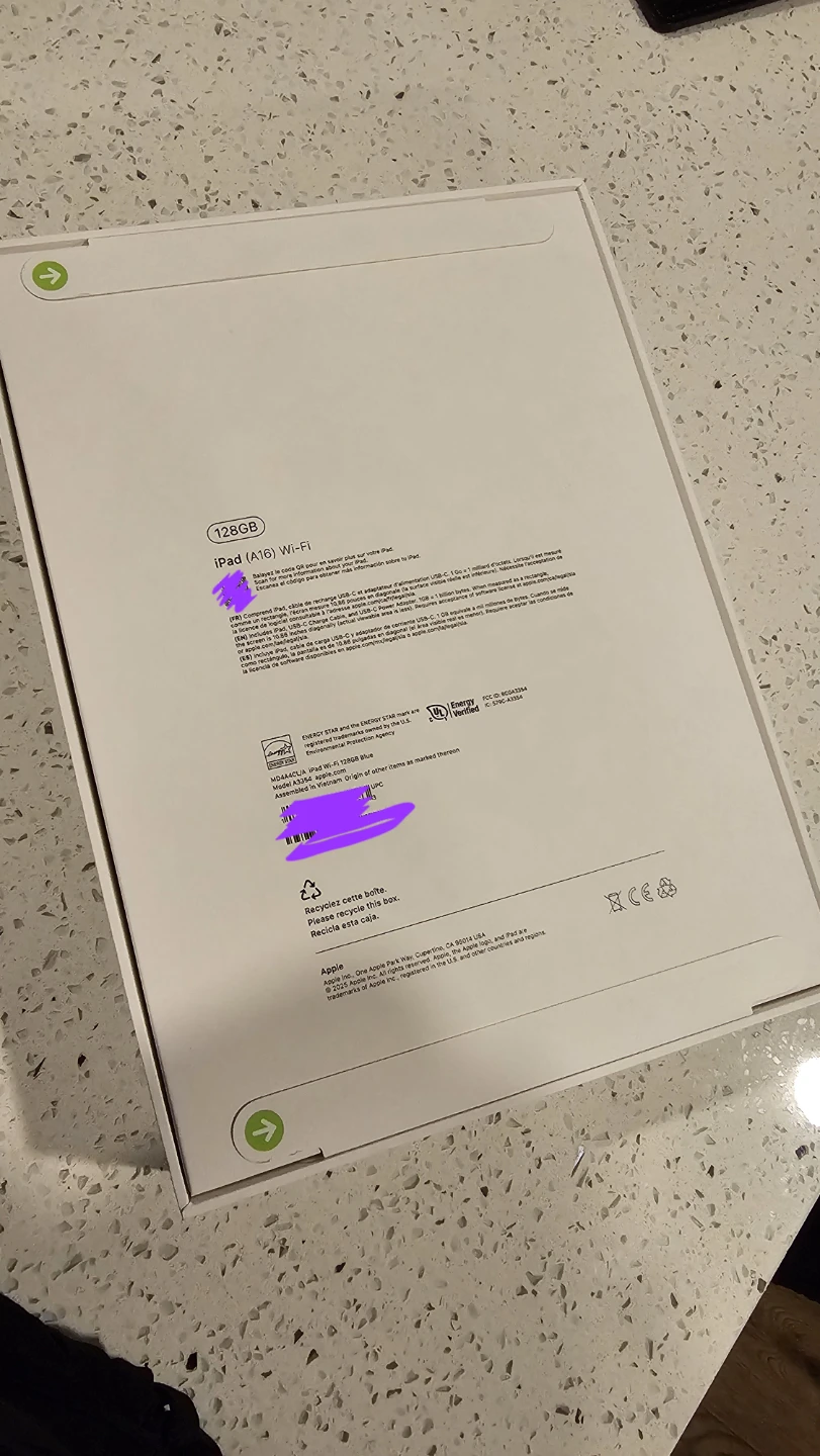 BLUE Apple iPad 128GB Wi-Fi SEALED BRAND NEW - photo 5