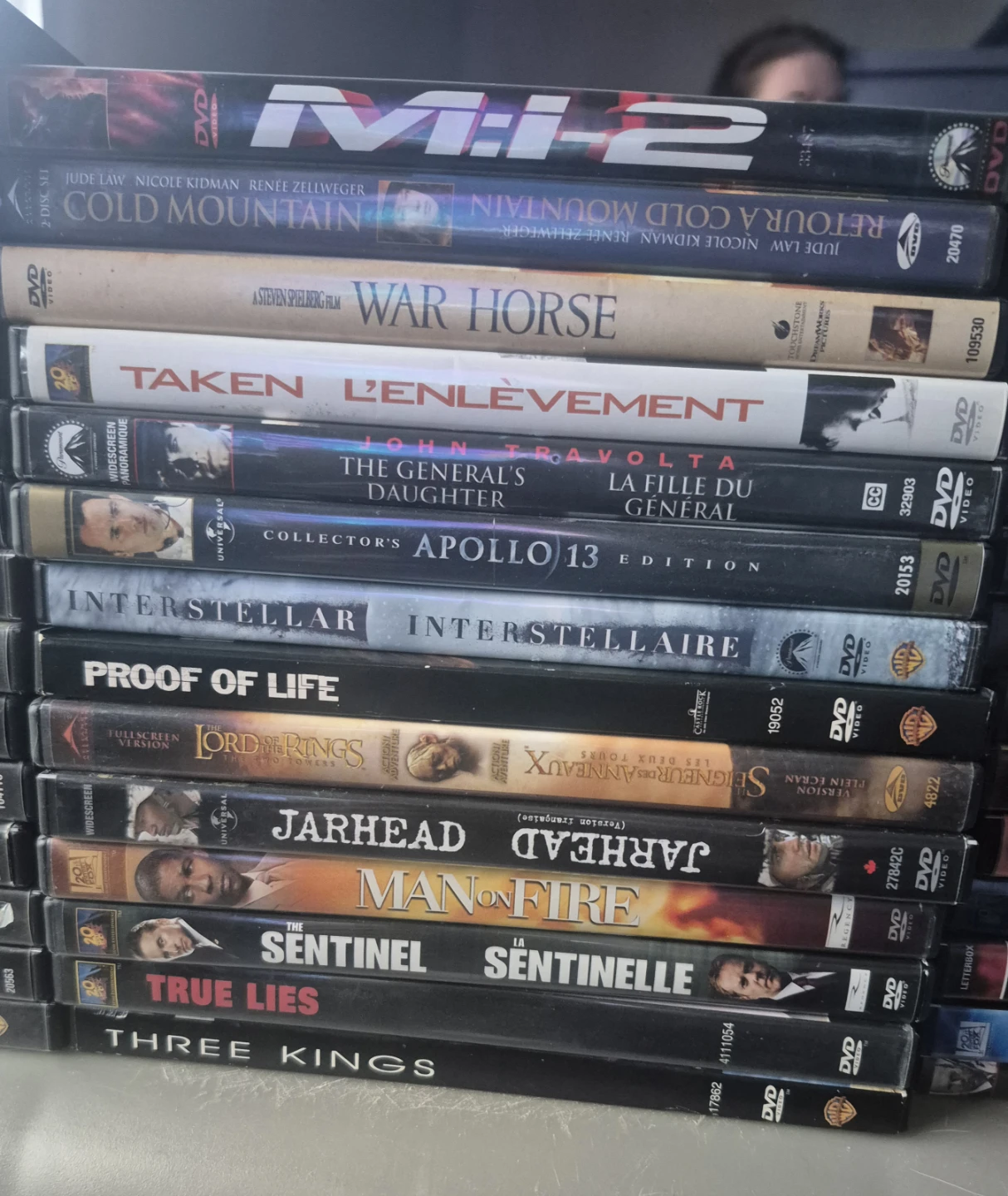 Large collection of 85 action and thriller DVDs - photo 5