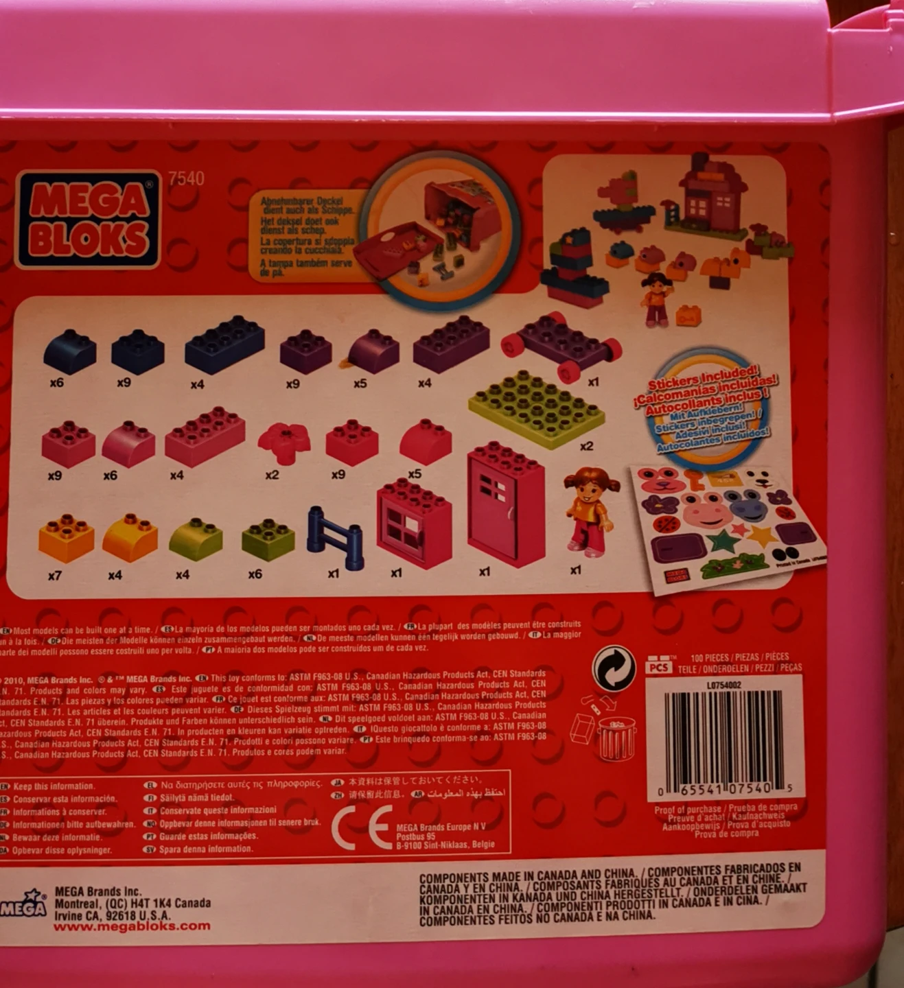 Mega Bloks 7540 Mini Bloks 100 Piece Set - photo 2