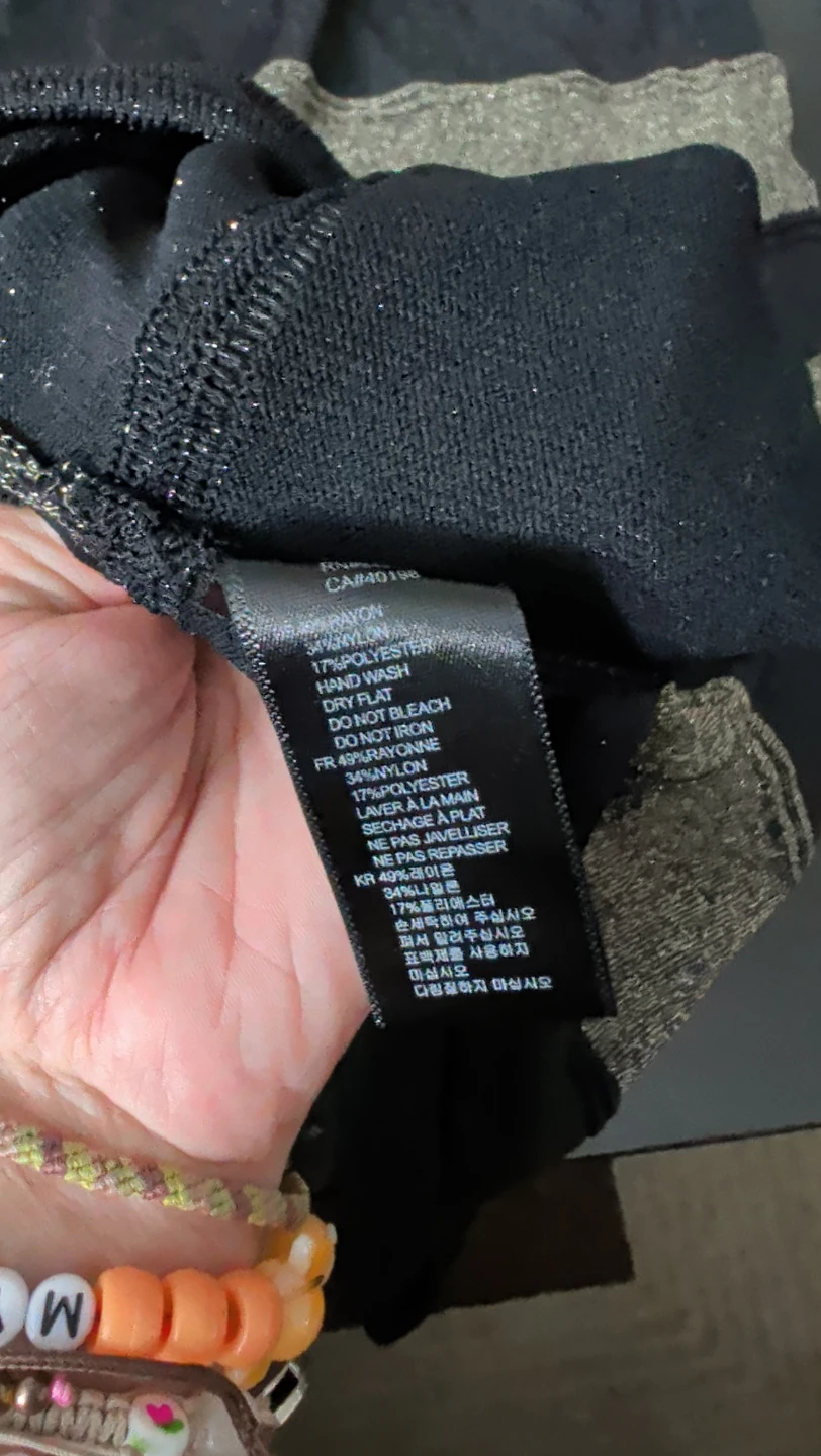 Twenty black and metallic lace-up sleeveless dress - photo 4