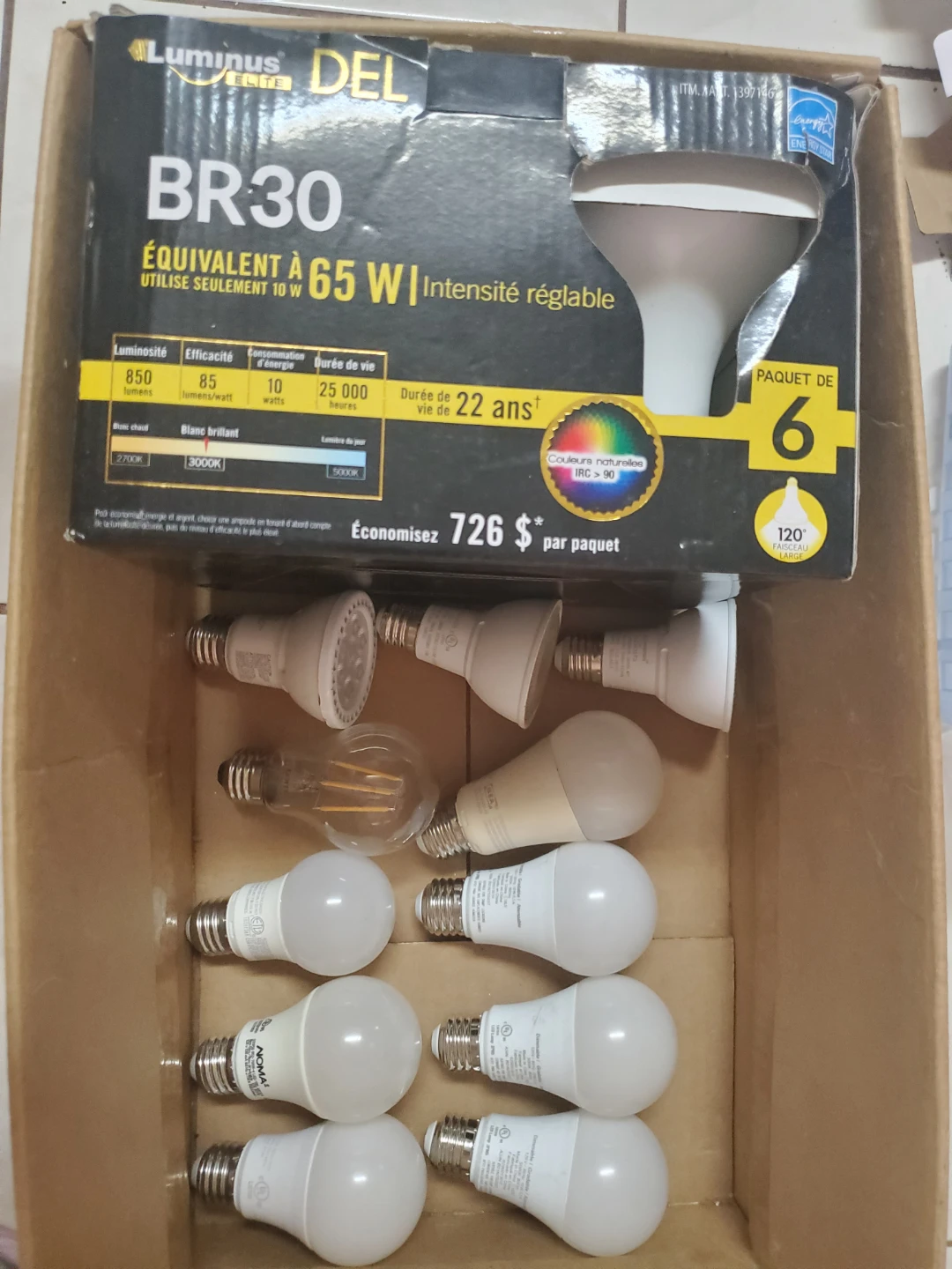 Mixed LED Light Bulbs