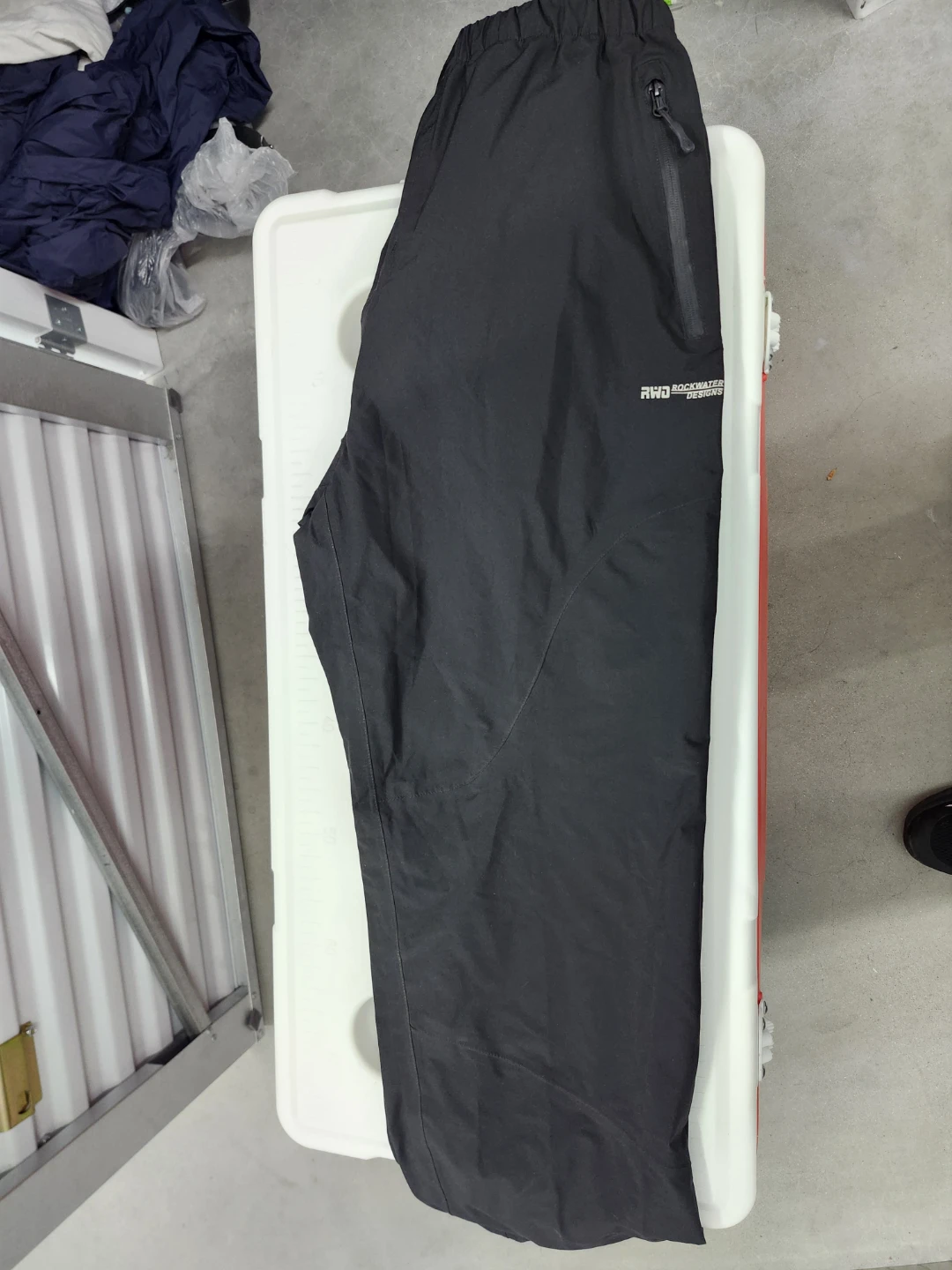 XXL Black Outdoor Rain Pants made by rockwater designs