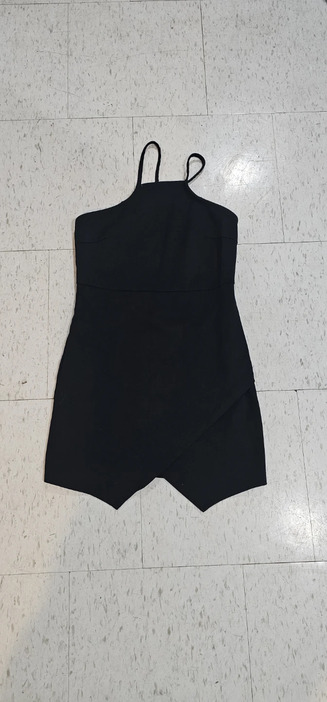 Black Spaghetti Strap Romper