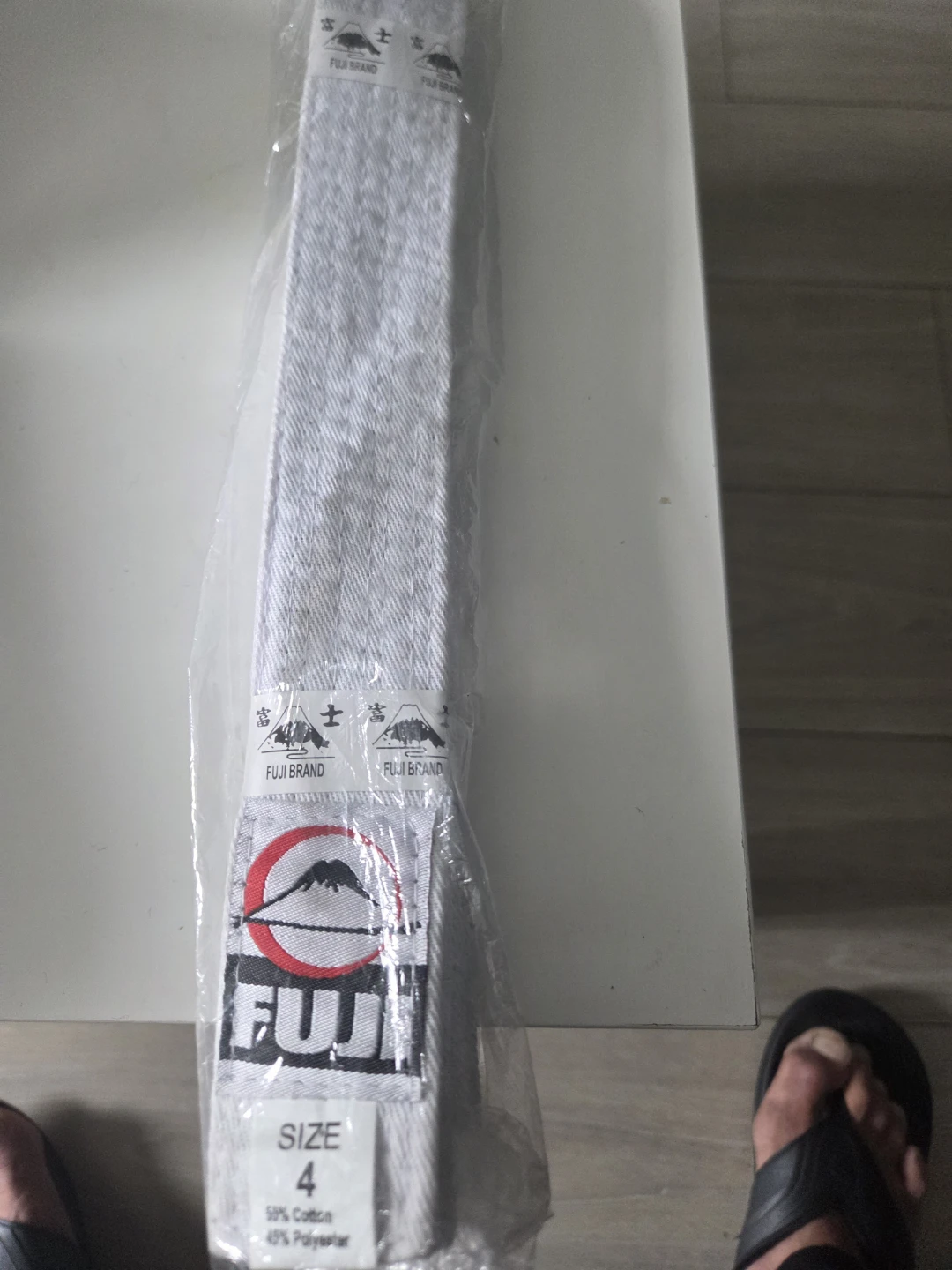 Fuji Brand White Martial Arts Belt Size 4 - photo 3