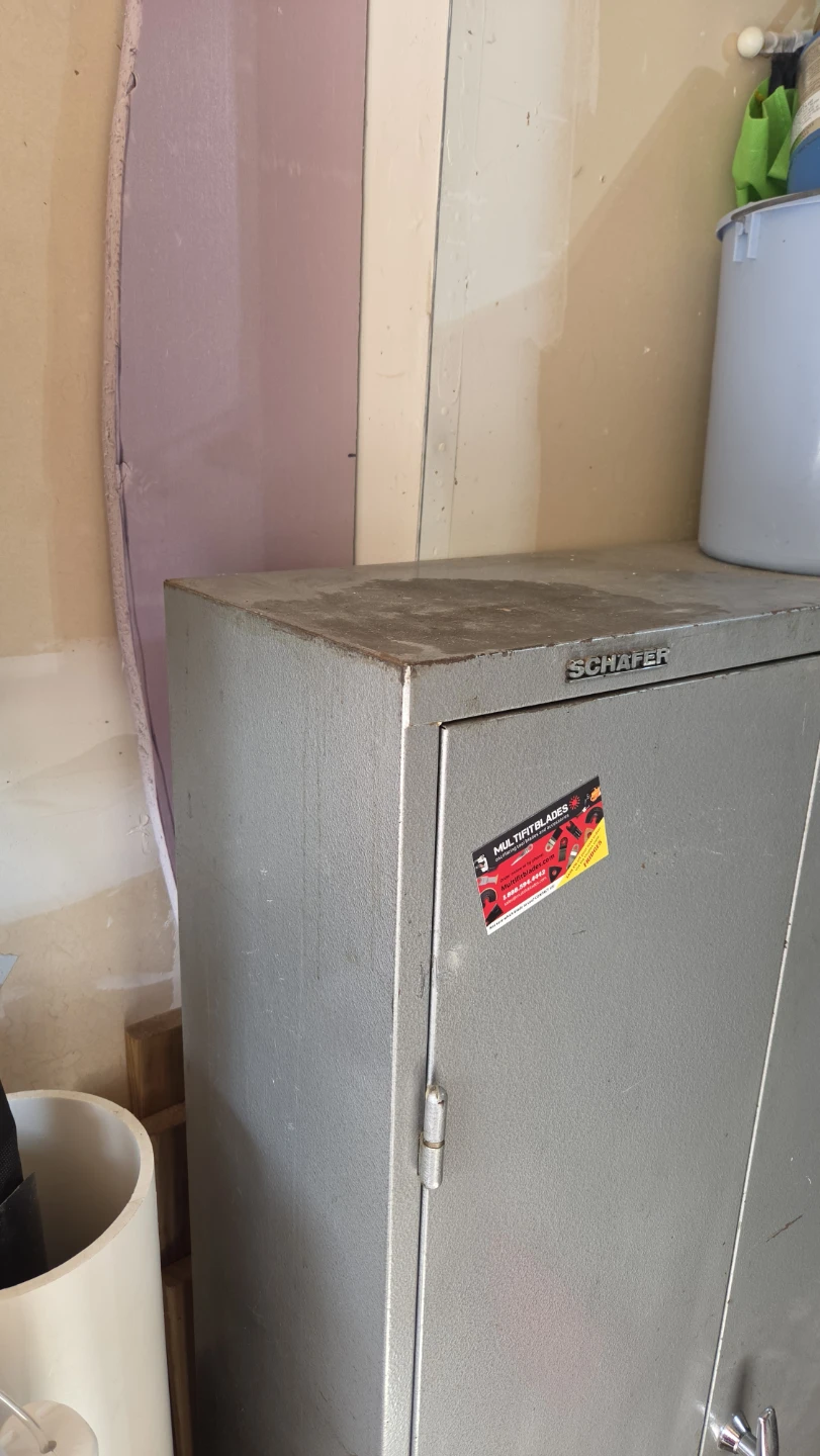 Schafer Grey Metal Storage Cabinet - photo 2