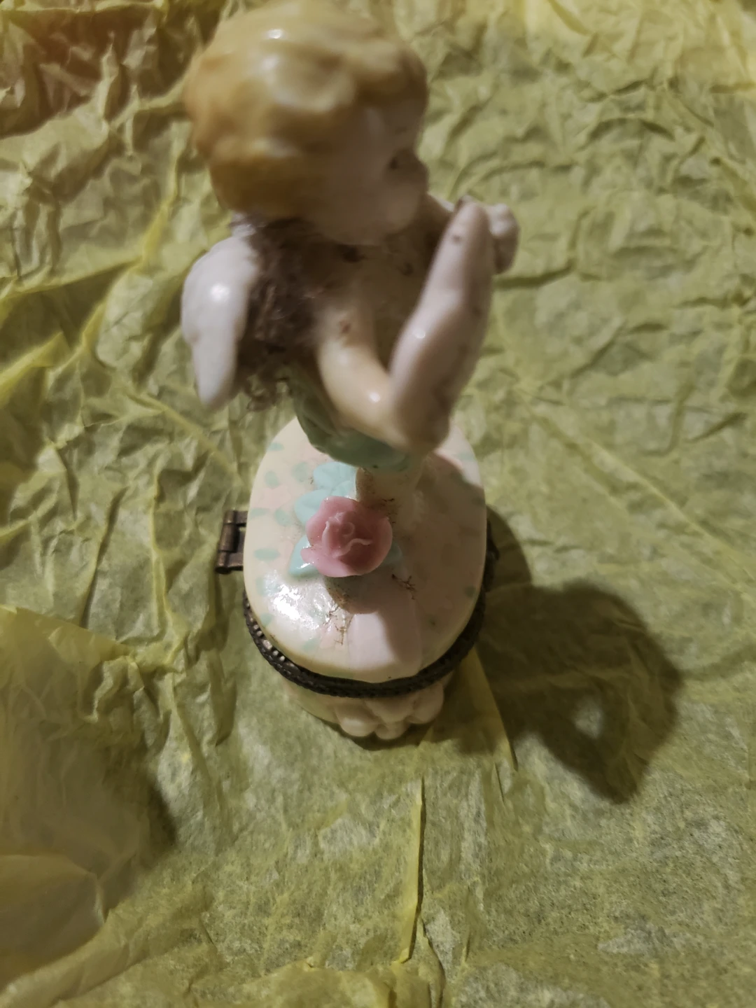 1997 Enesco Cherub Trinket Box - photo 2