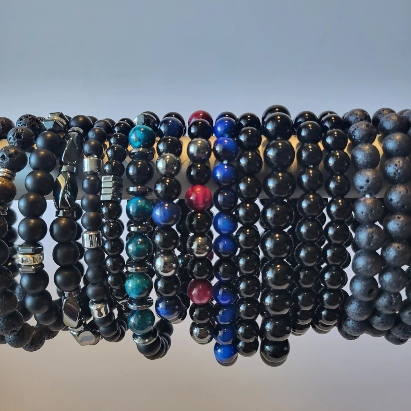 Set of 33 mens beaded bracelets - photo 4