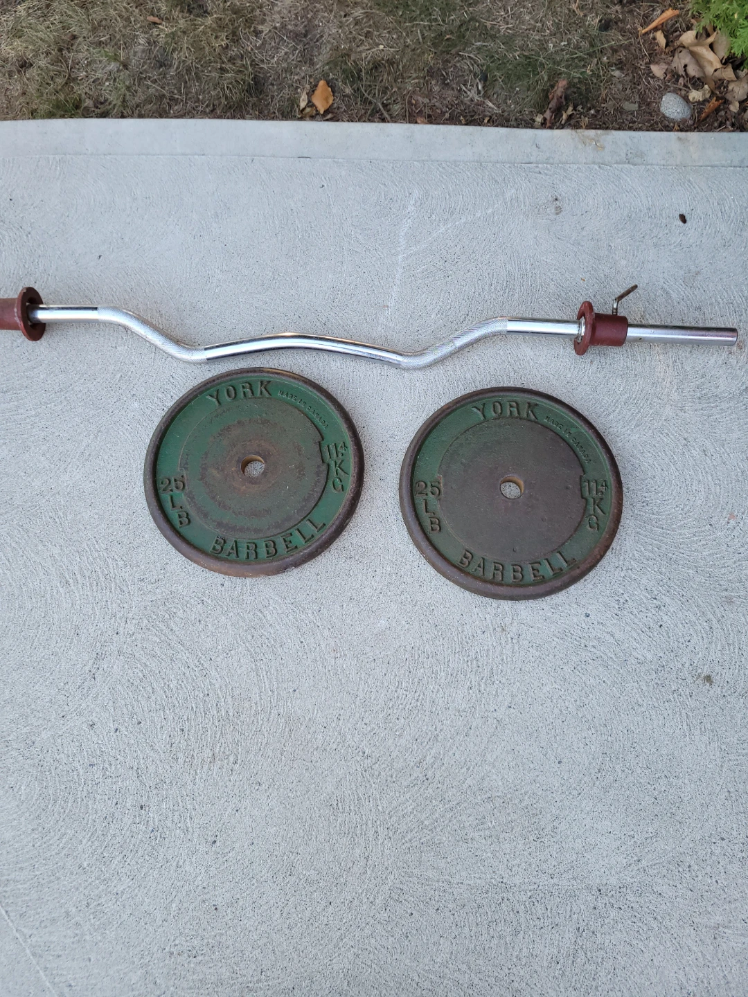 Assorted Dumbbell and Barbell Weights with Bars - photo 2