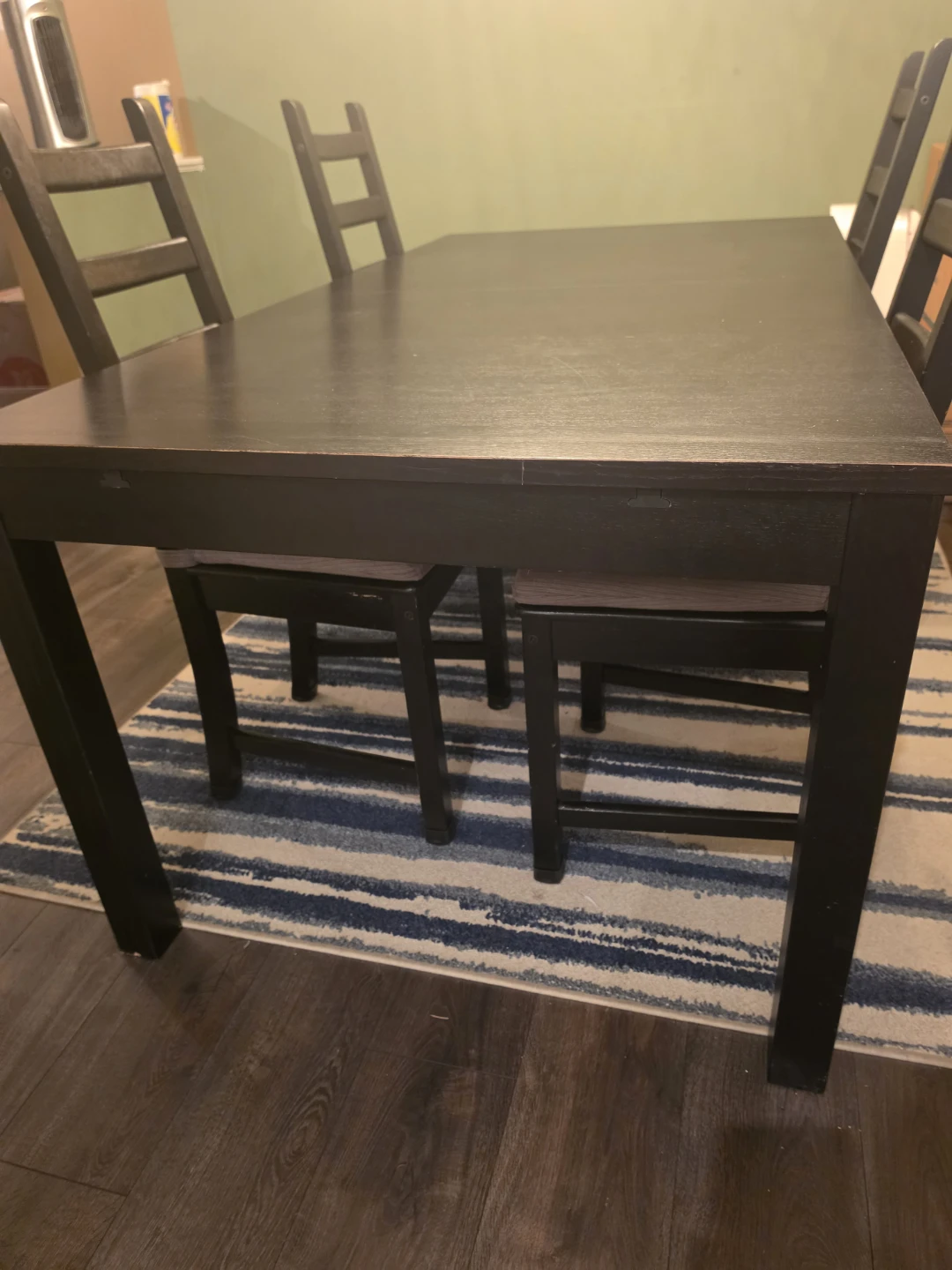 IKEA Extendable Dining Table and 4 Chairs - photo 2