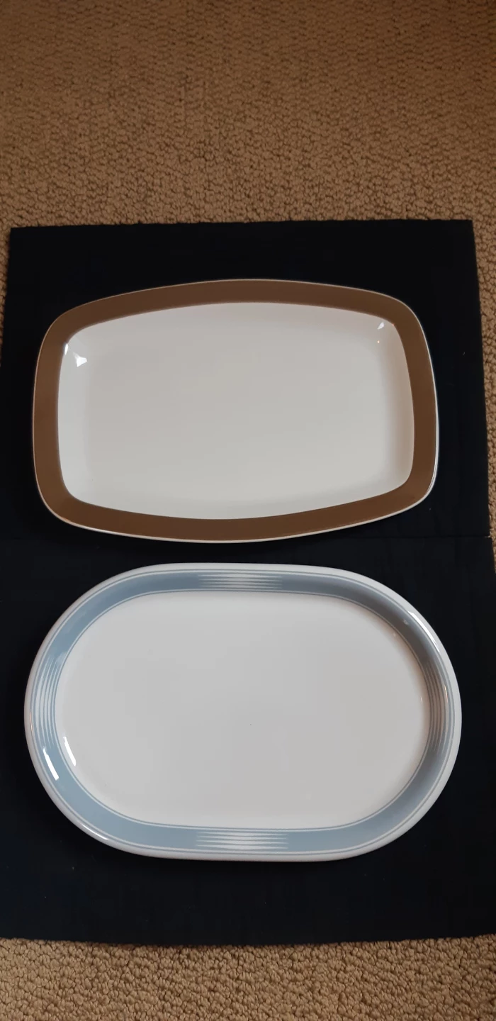 Set of Two Vintage Serving Platters