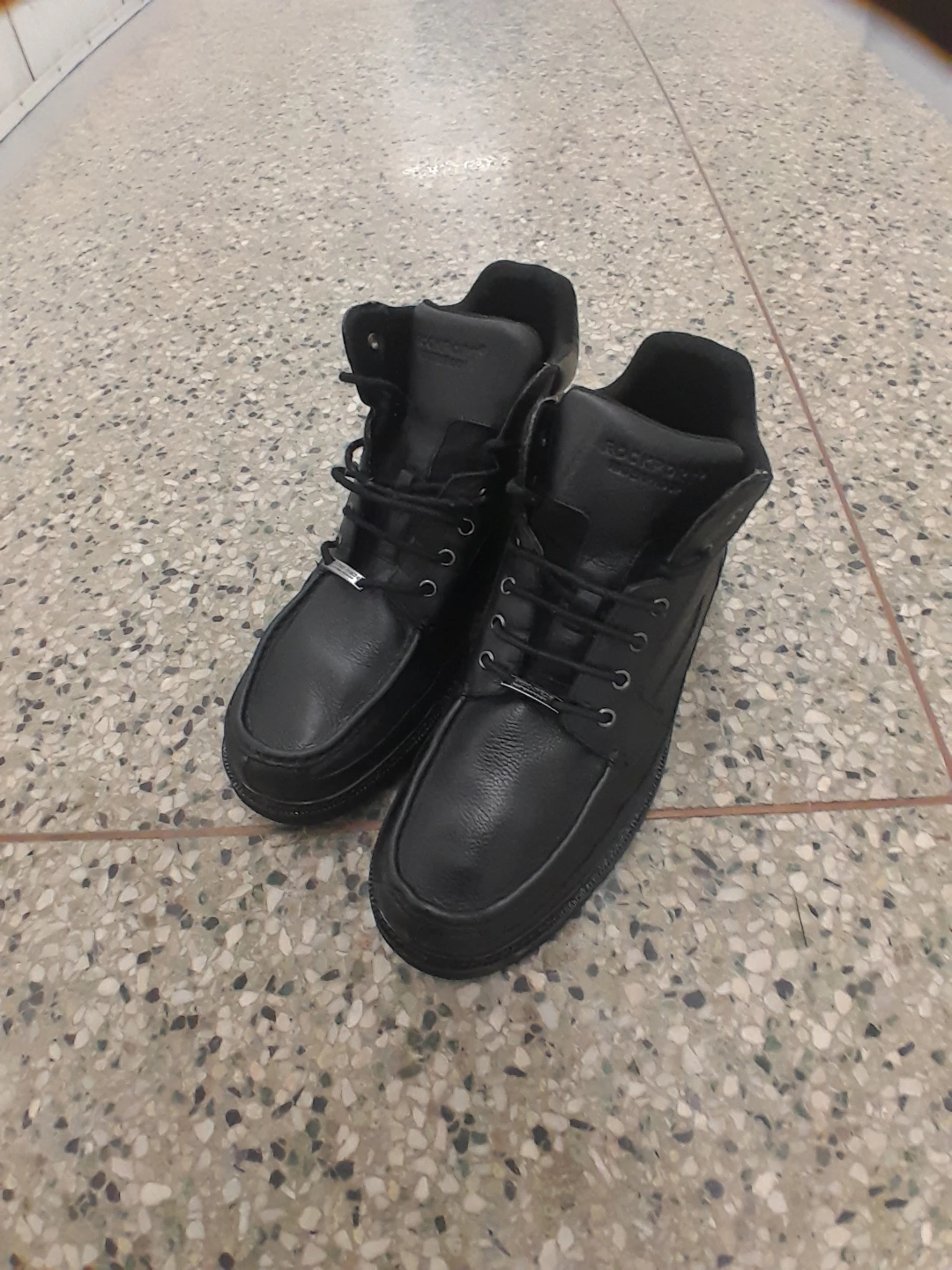 Rockport All Season Black Leather Boots Men's Size 12 - photo 4