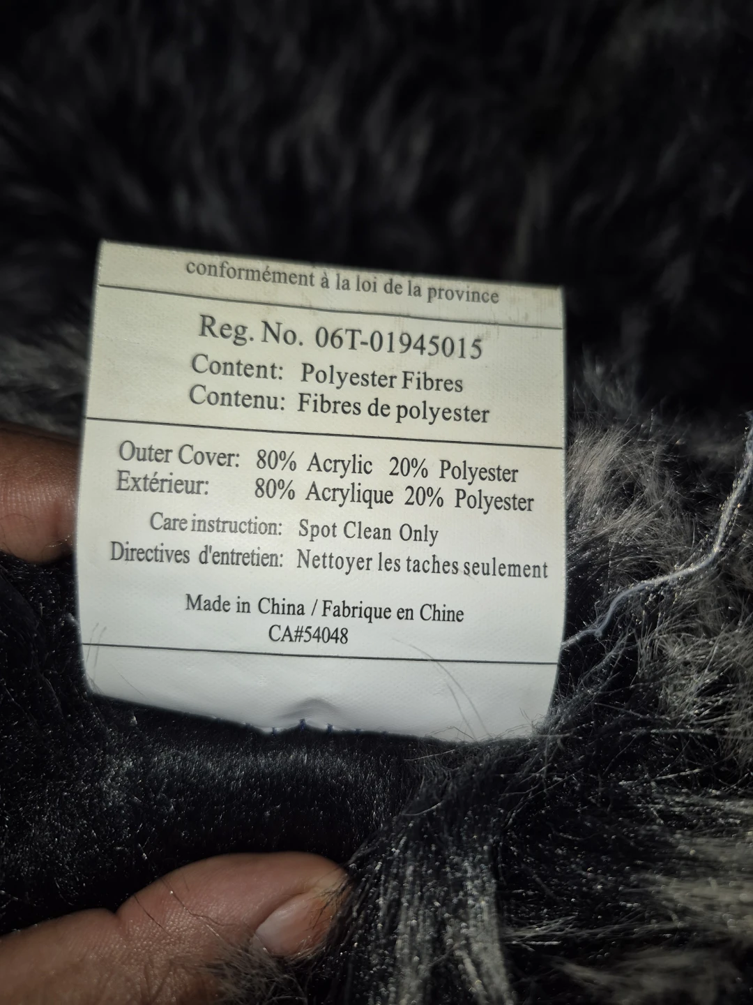 Set of 2 Faux Fur Throw Pillows - photo 3