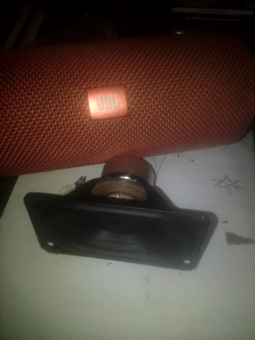 JBL replacement speaker and cover.