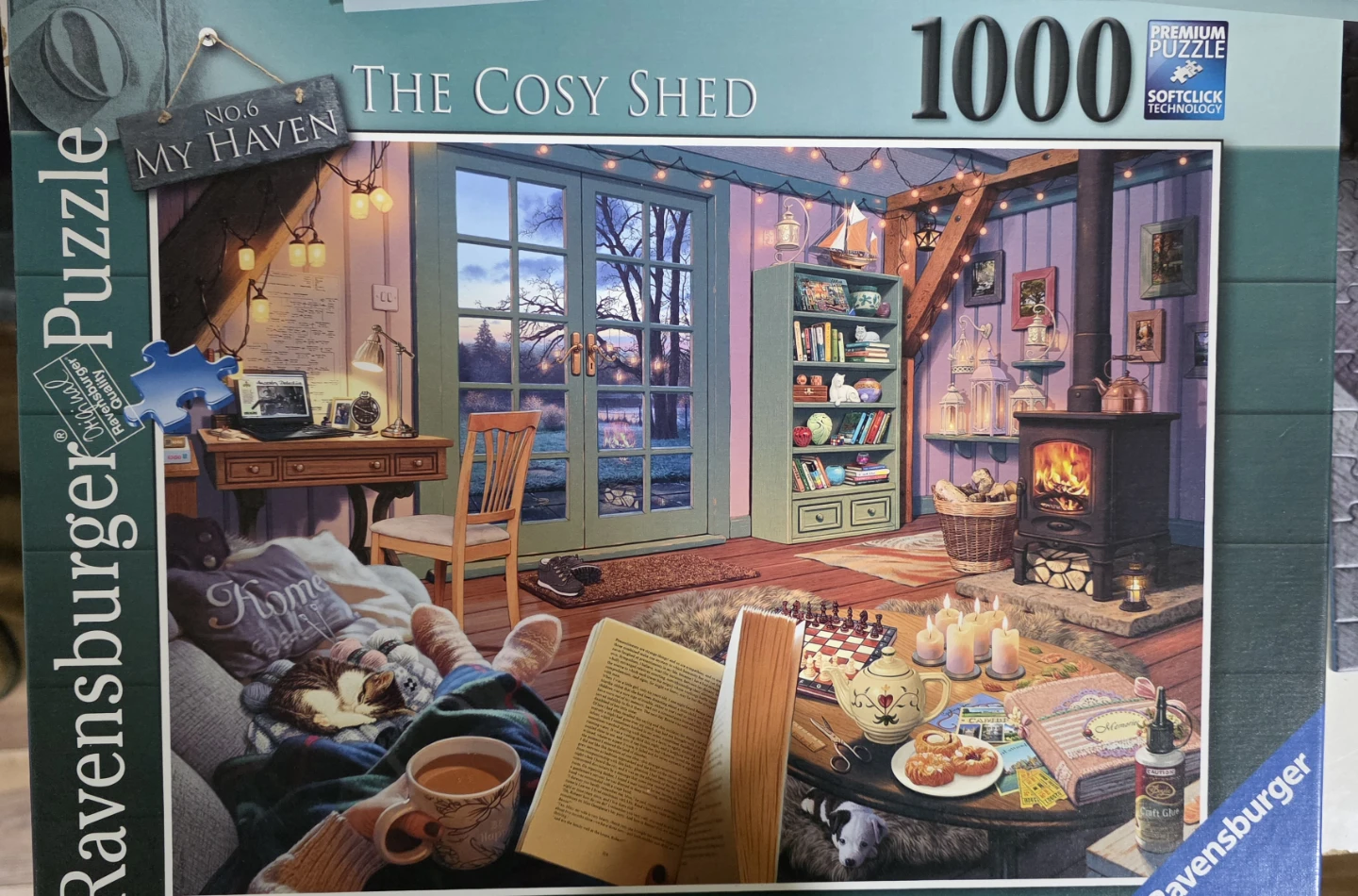 Ravensburger My Haven The Cosy Shed 1000 Piece Puzzle - photo 2