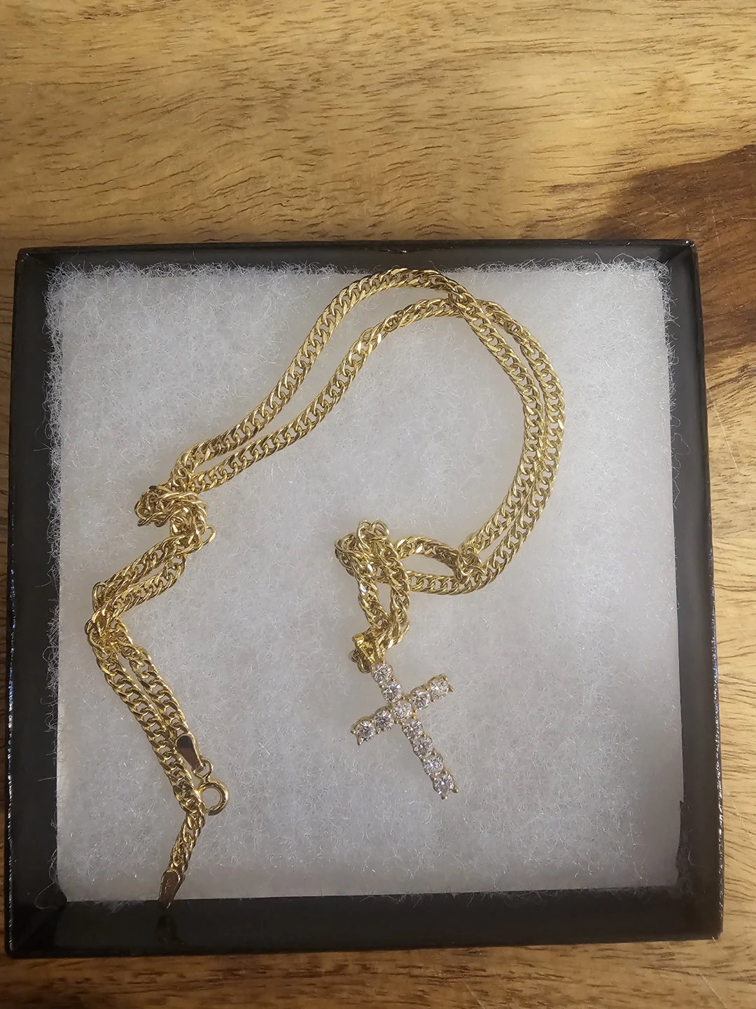 18k cross pendant necklace